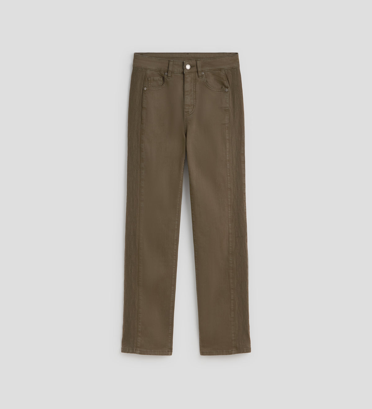 Pantalón slim bordado lateral