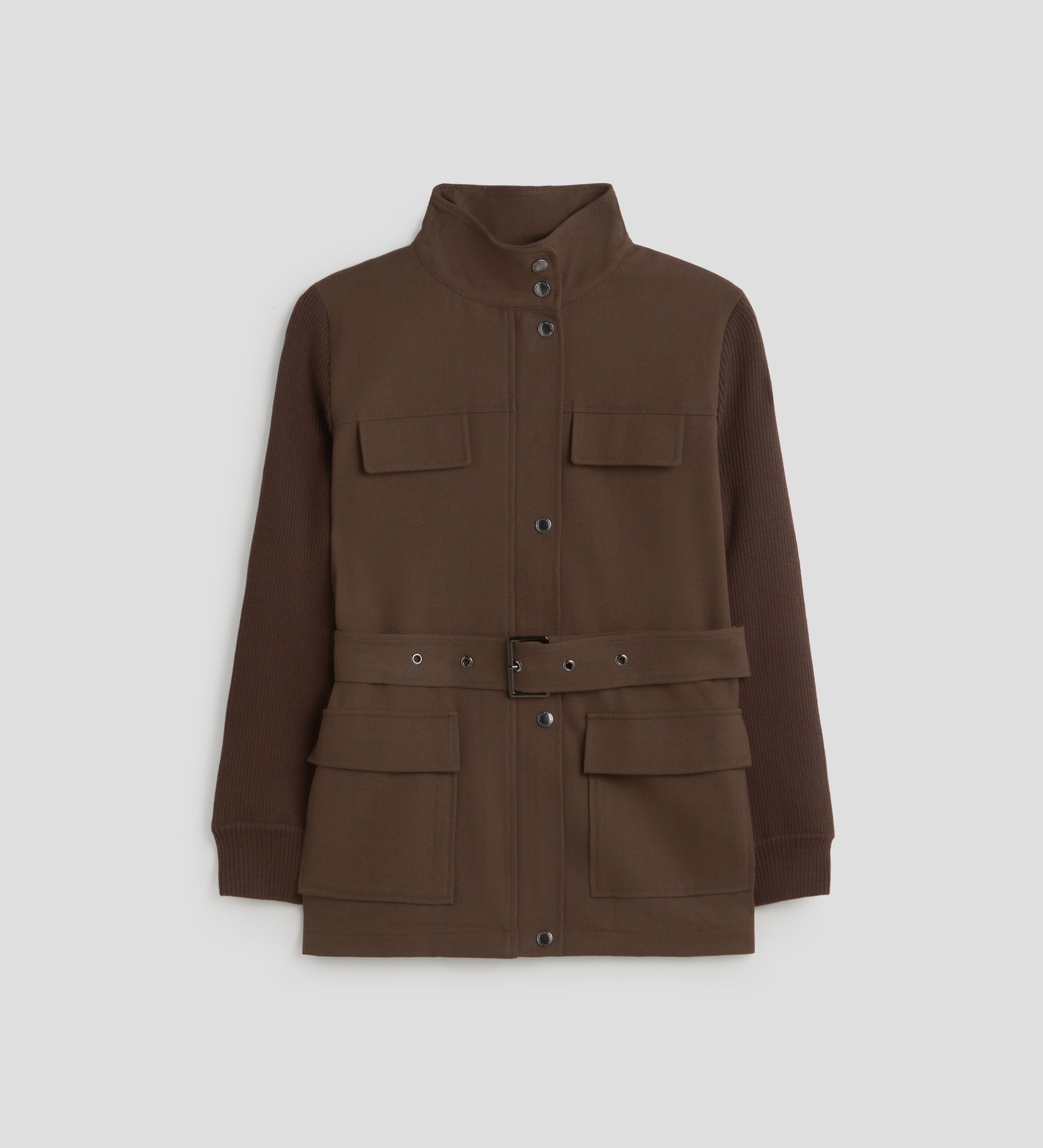 Bi-material jacket belt