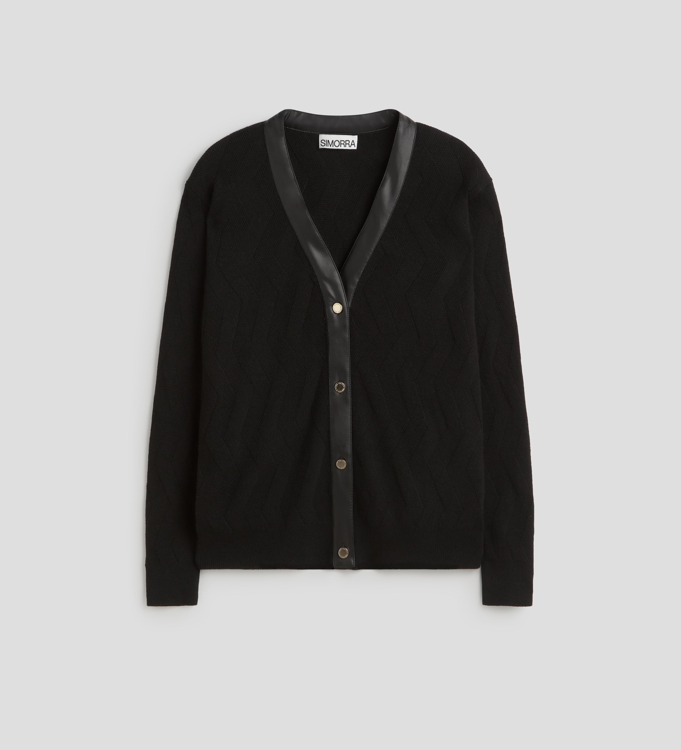 Veste maille effet géométrique