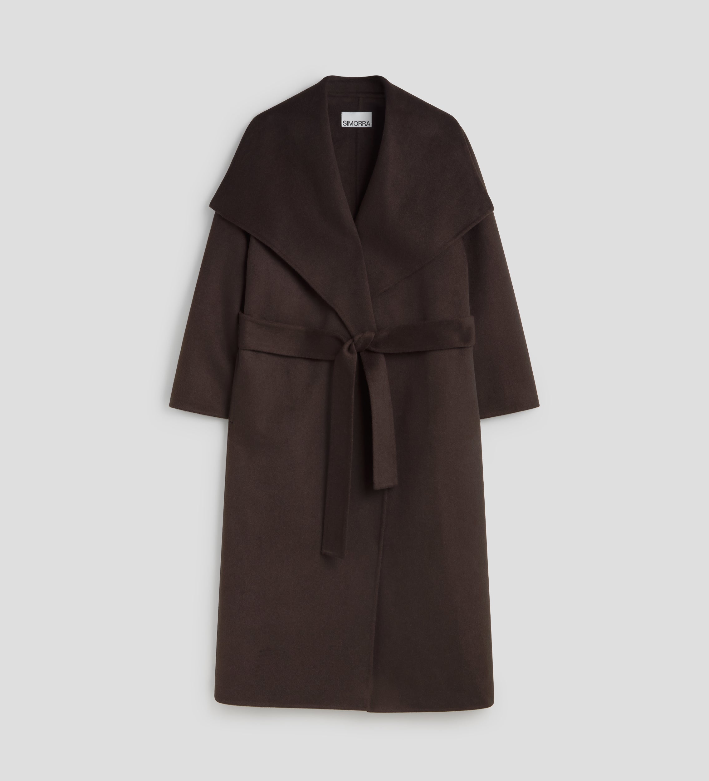 Manteau long double face