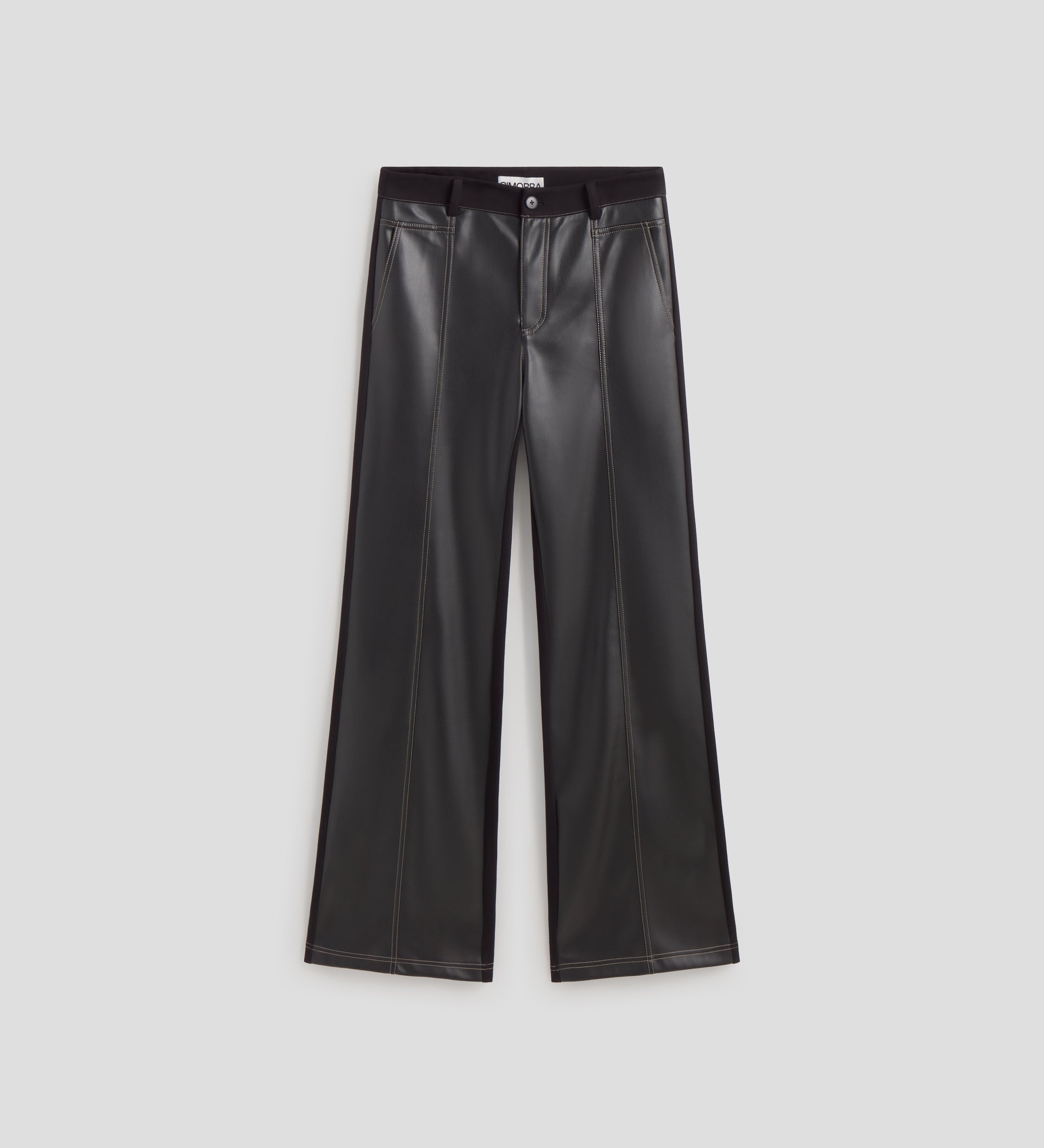 Pantalon bi-matière surpiqûres