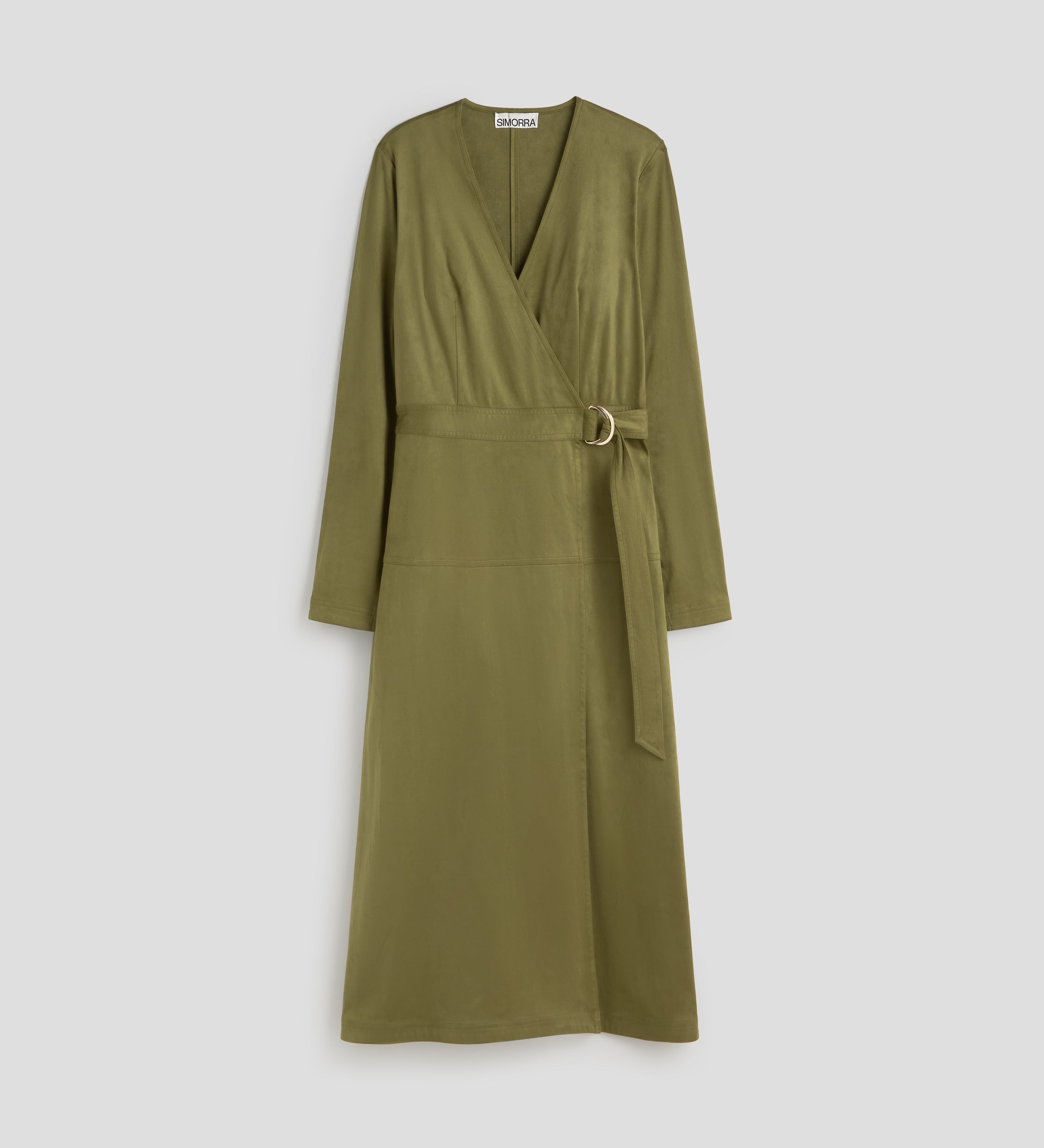 Robe en daim avec ceinture