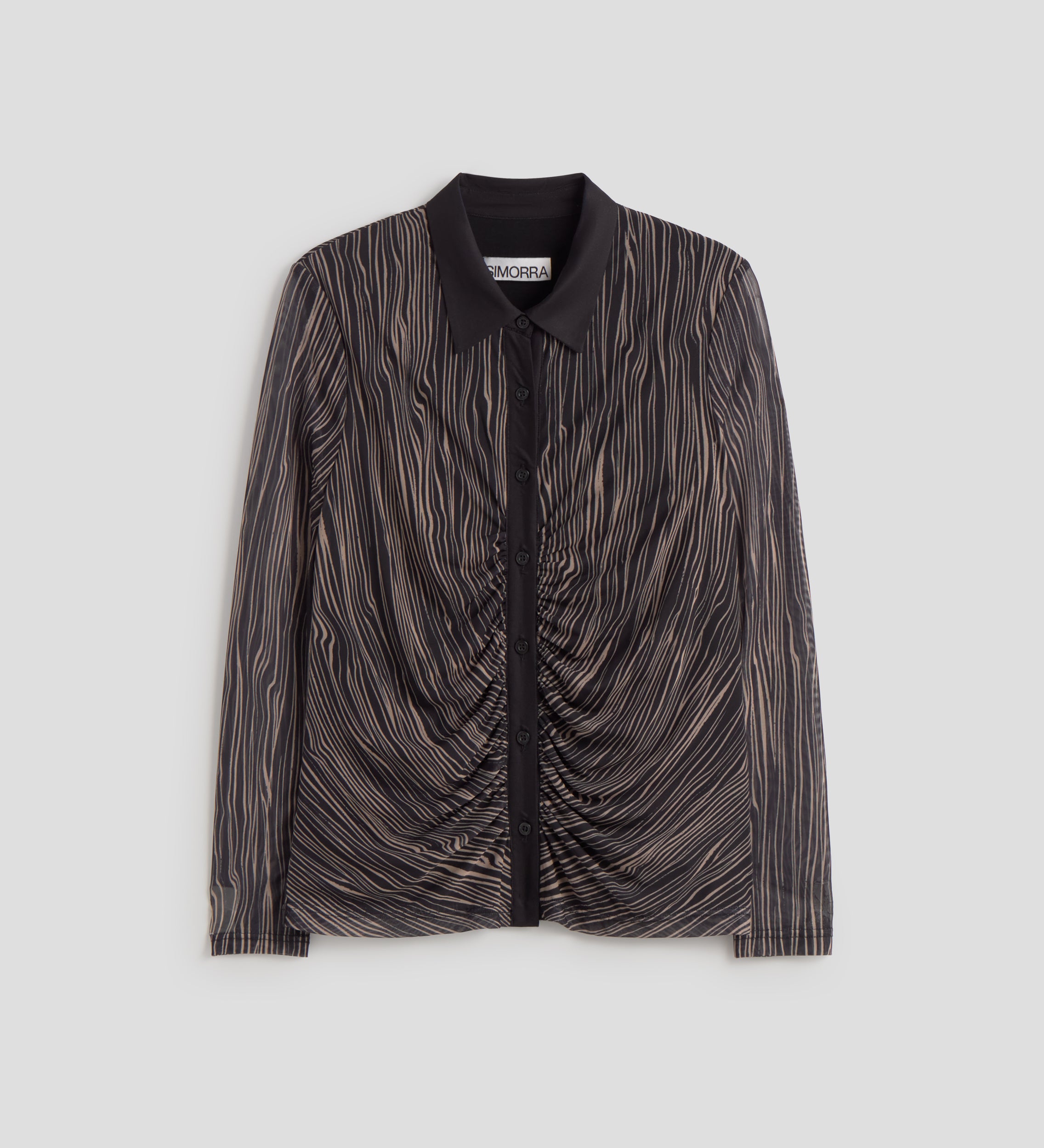 Haut en tulle imprimé