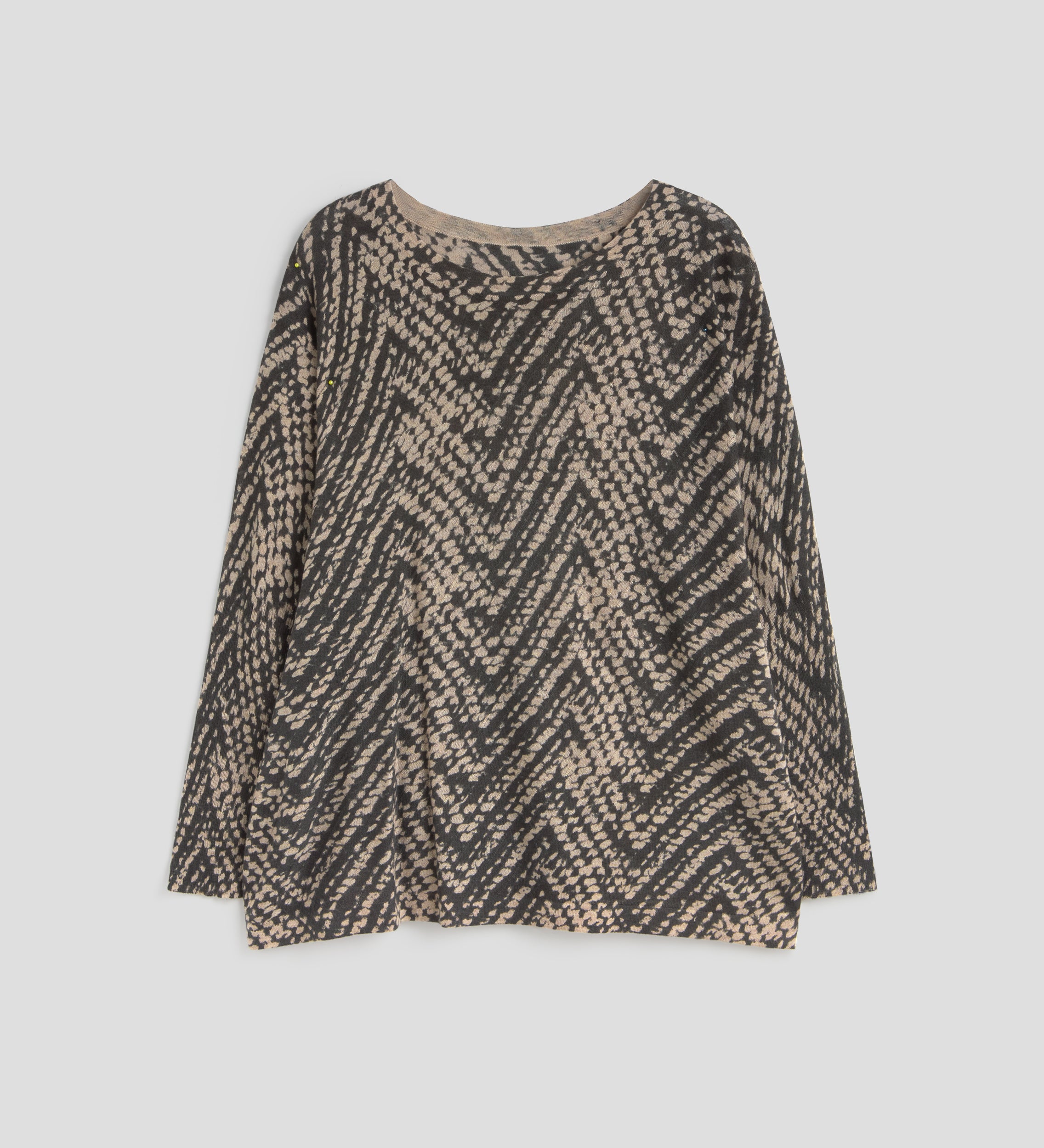 Oversized printed sweater