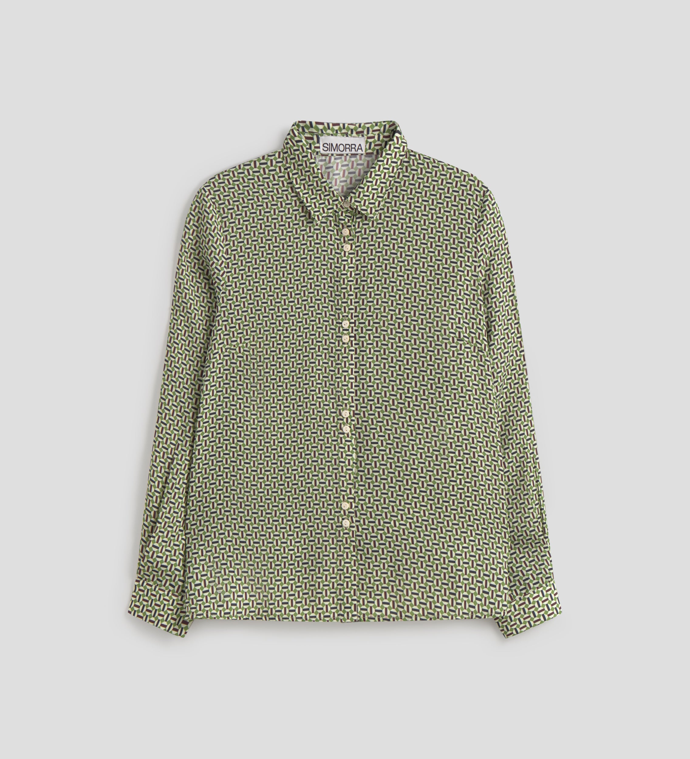 Camisa fluida estampada