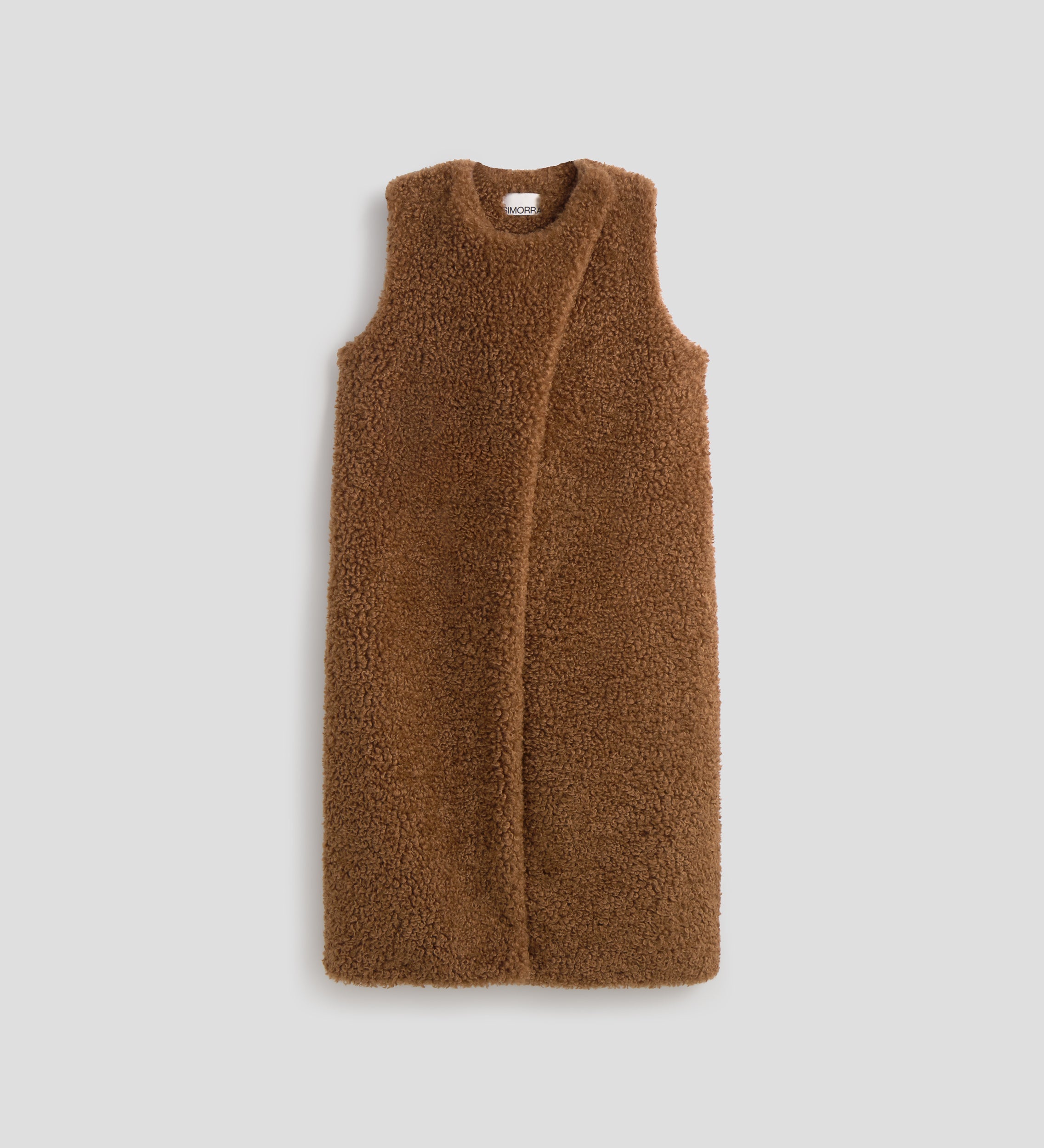 Gilet long peau mouton