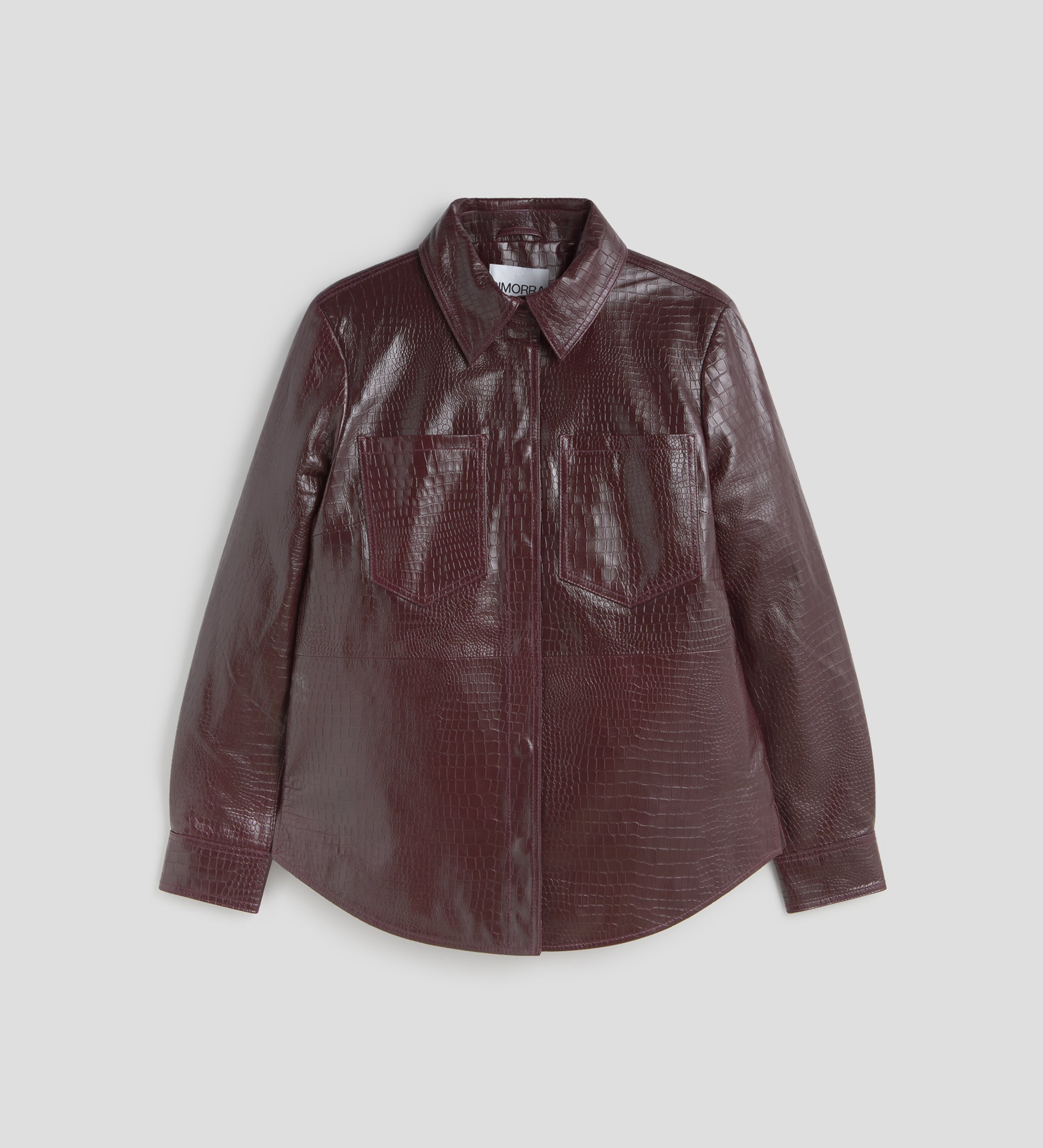 Sobrecamisa de piel grabada