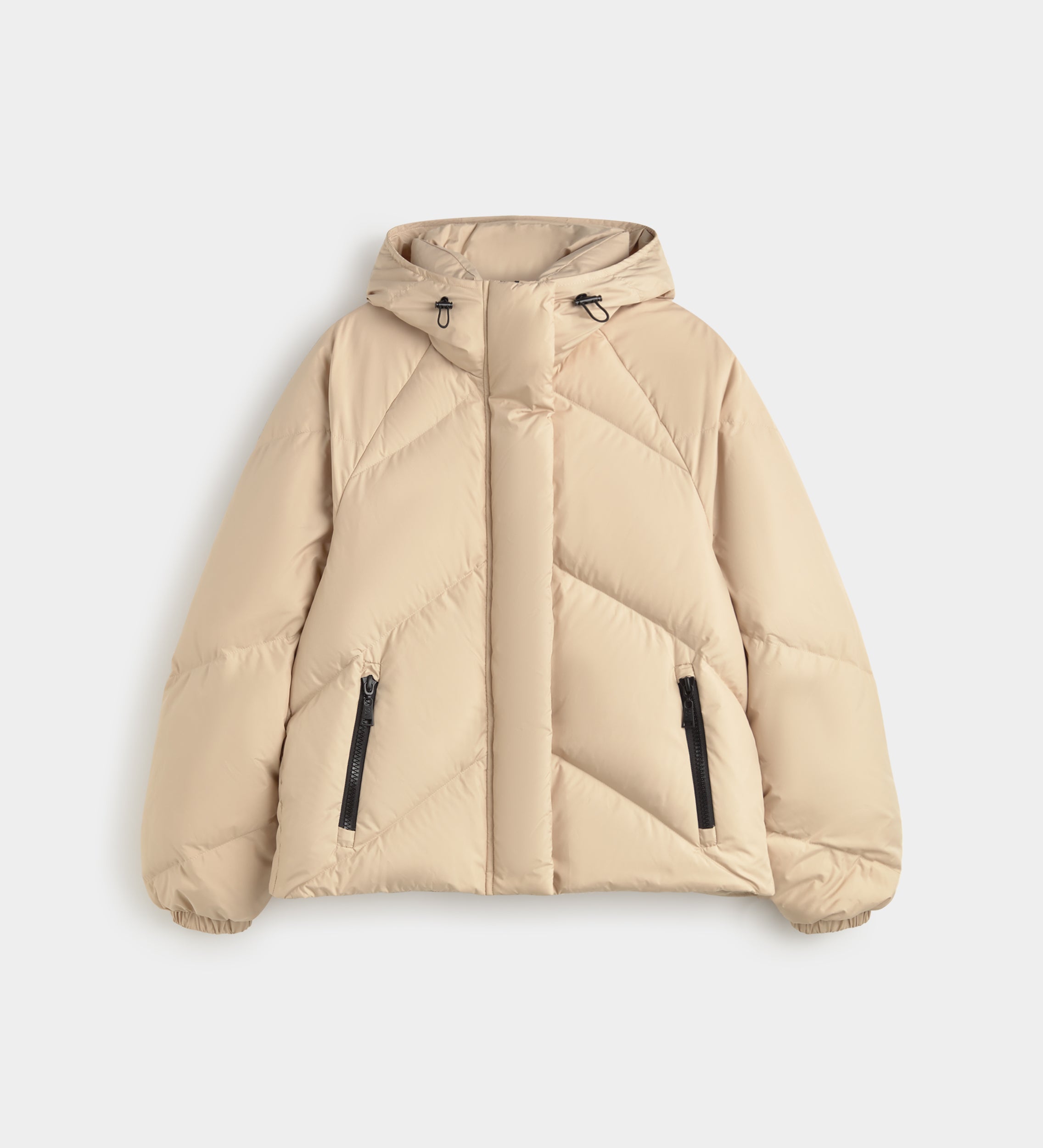 Short quilted puffer jacket