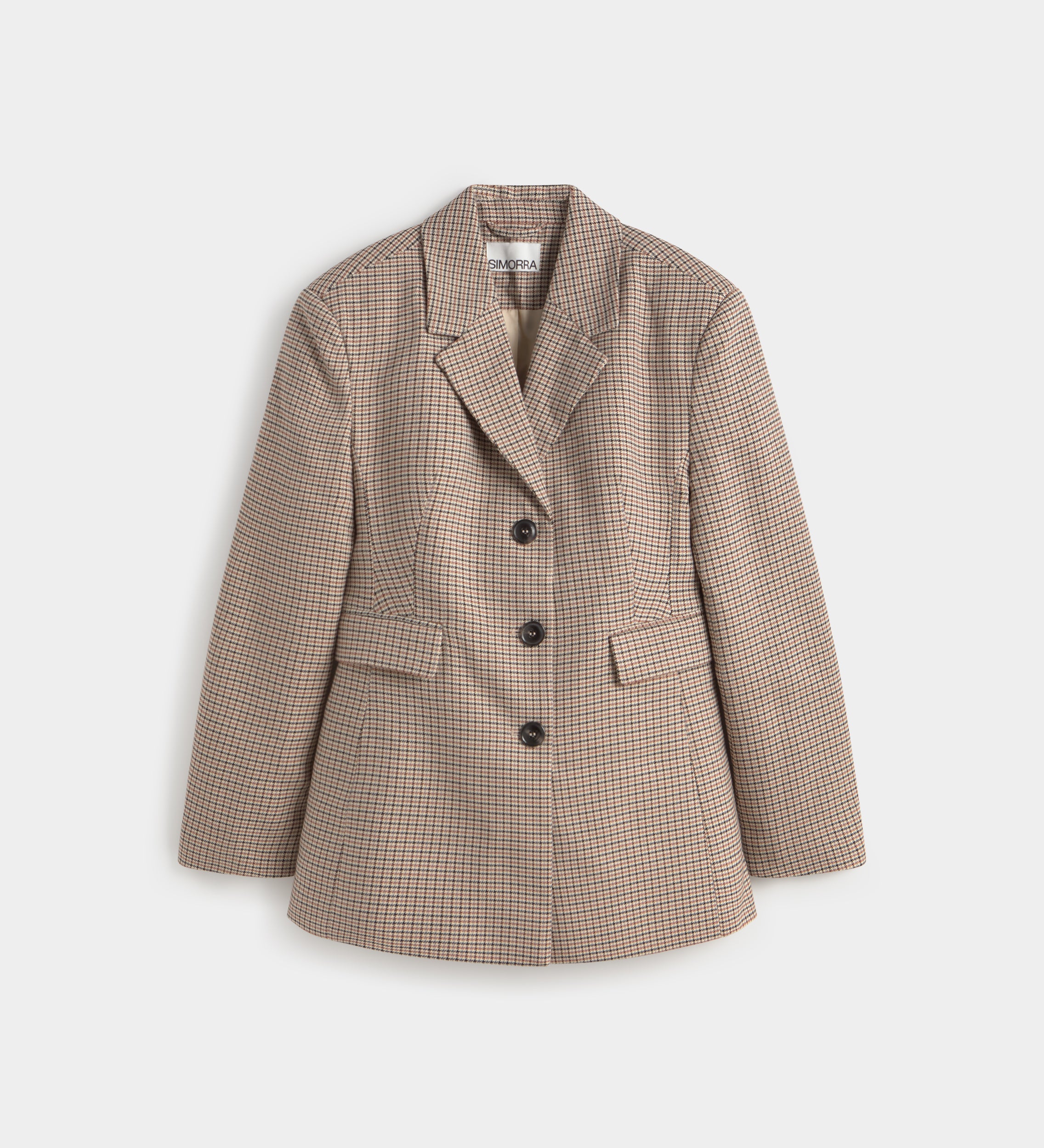 Blazer cintré à carreaux