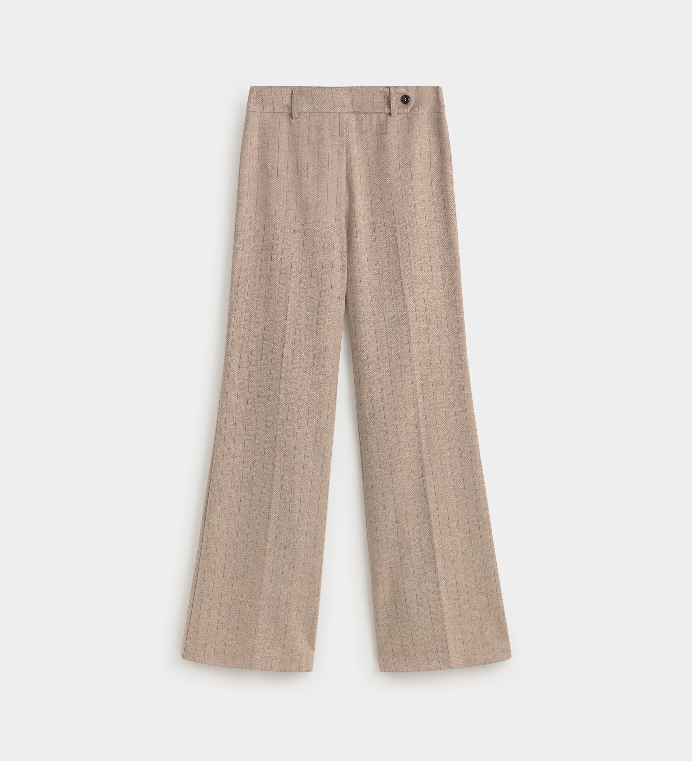 Pantalon évasé à chevrons