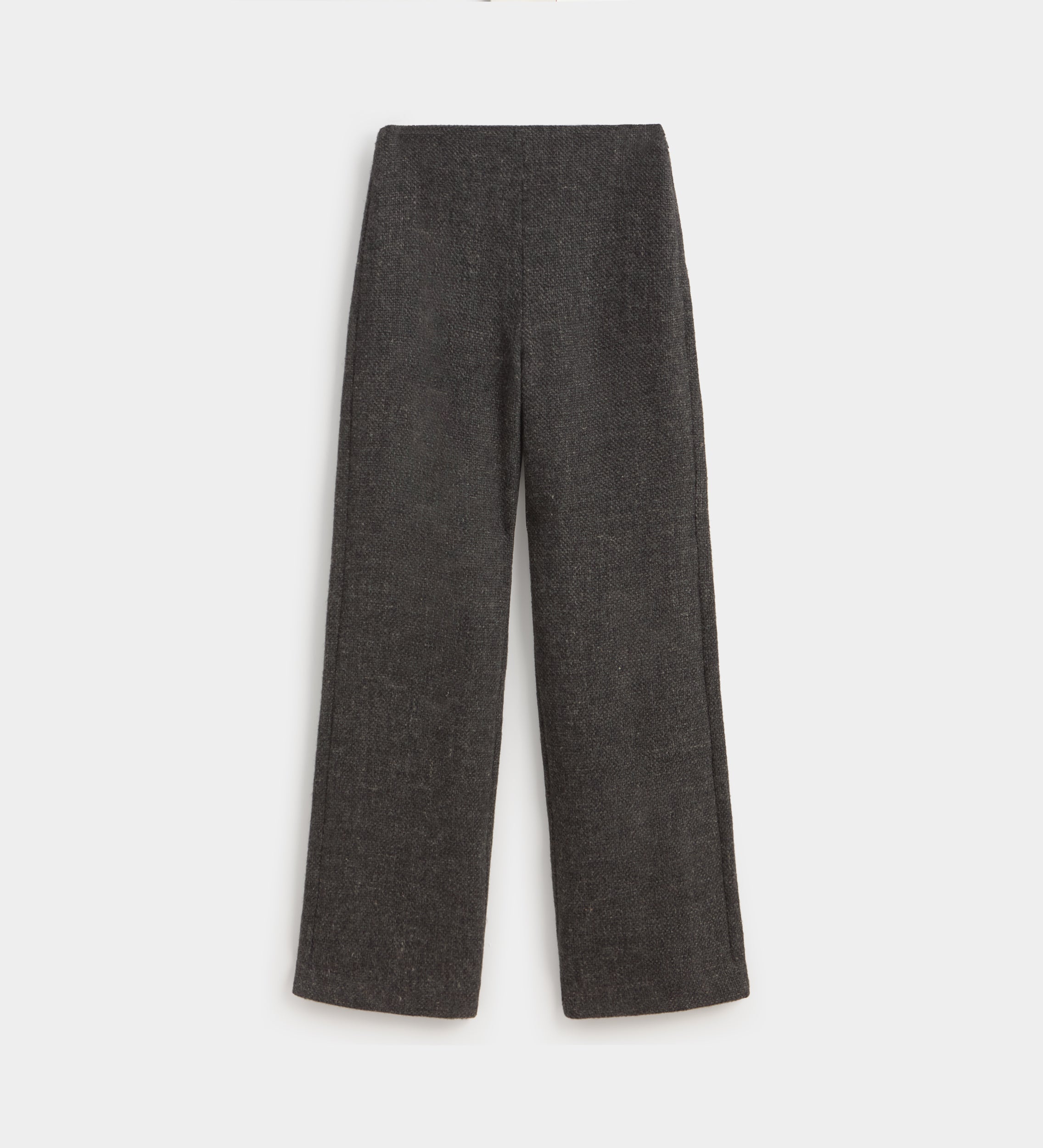Straight tweed trousers