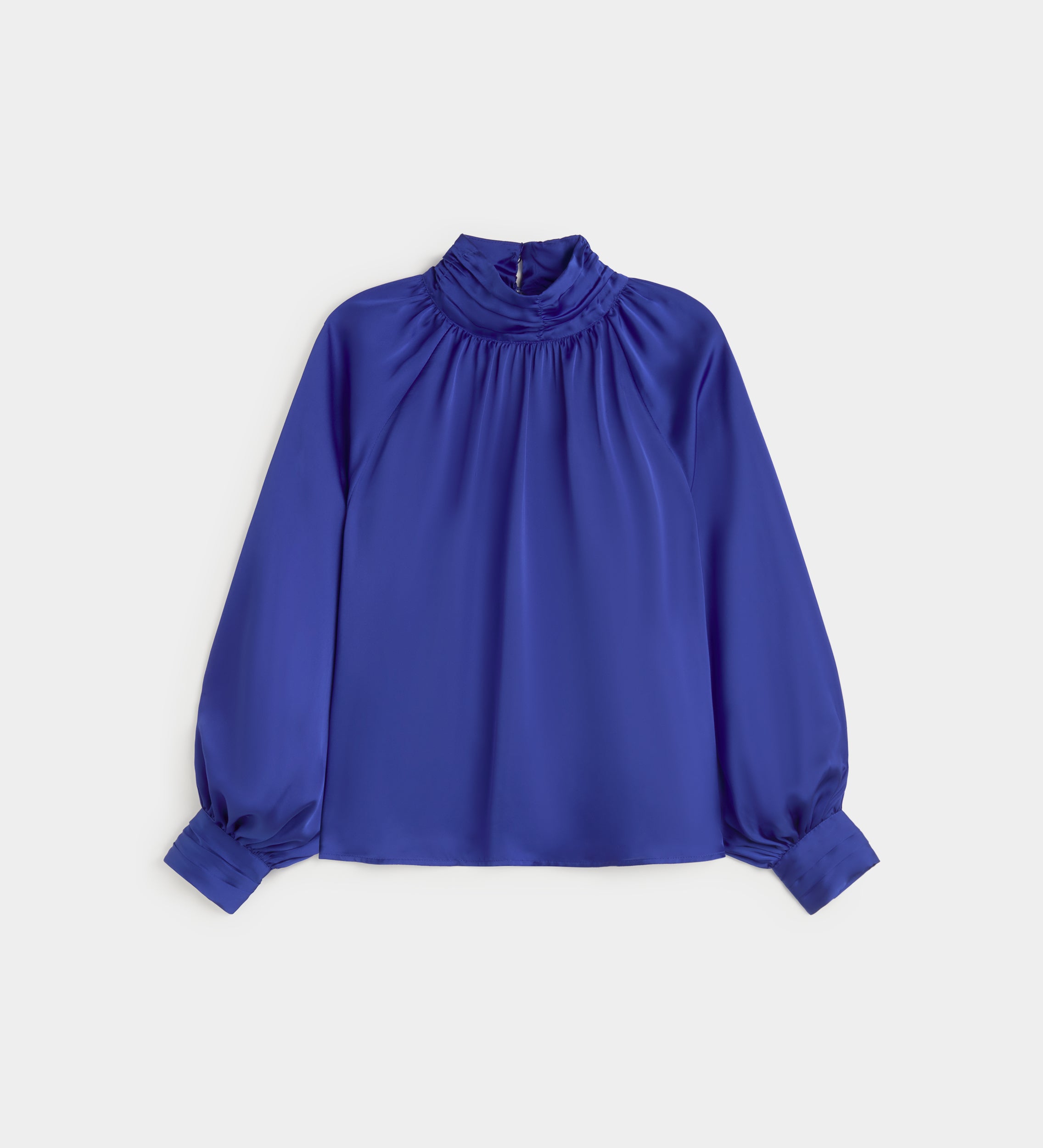 Blouse fluide satinée