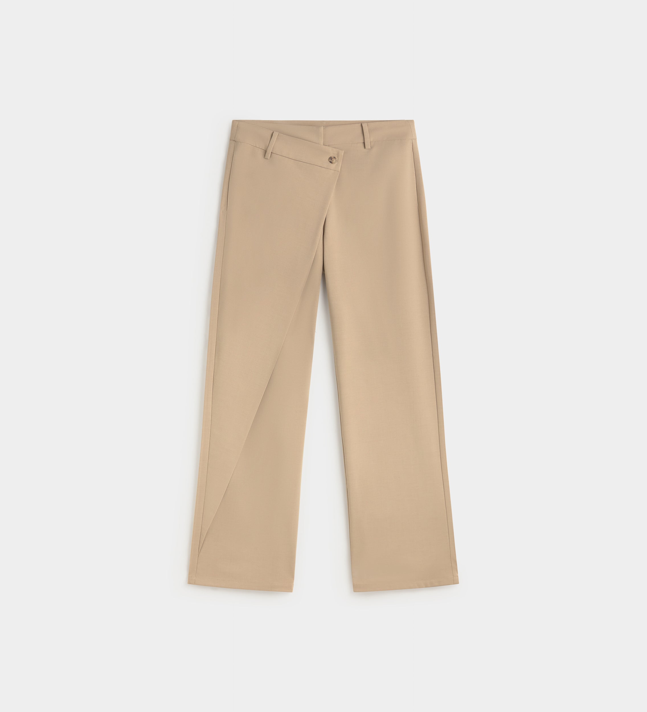 Pantalon droit effet croisé