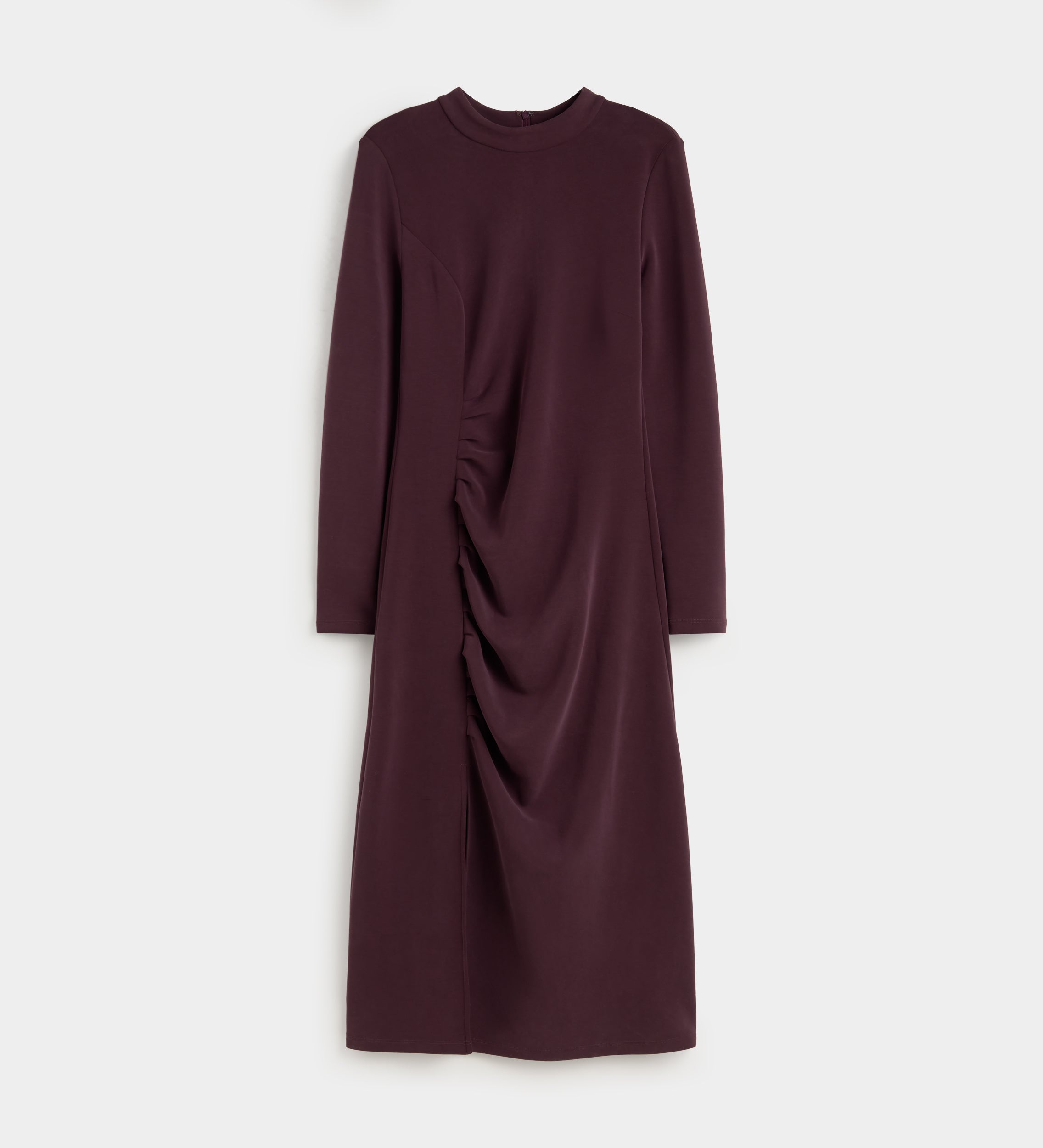 Dress with side draping