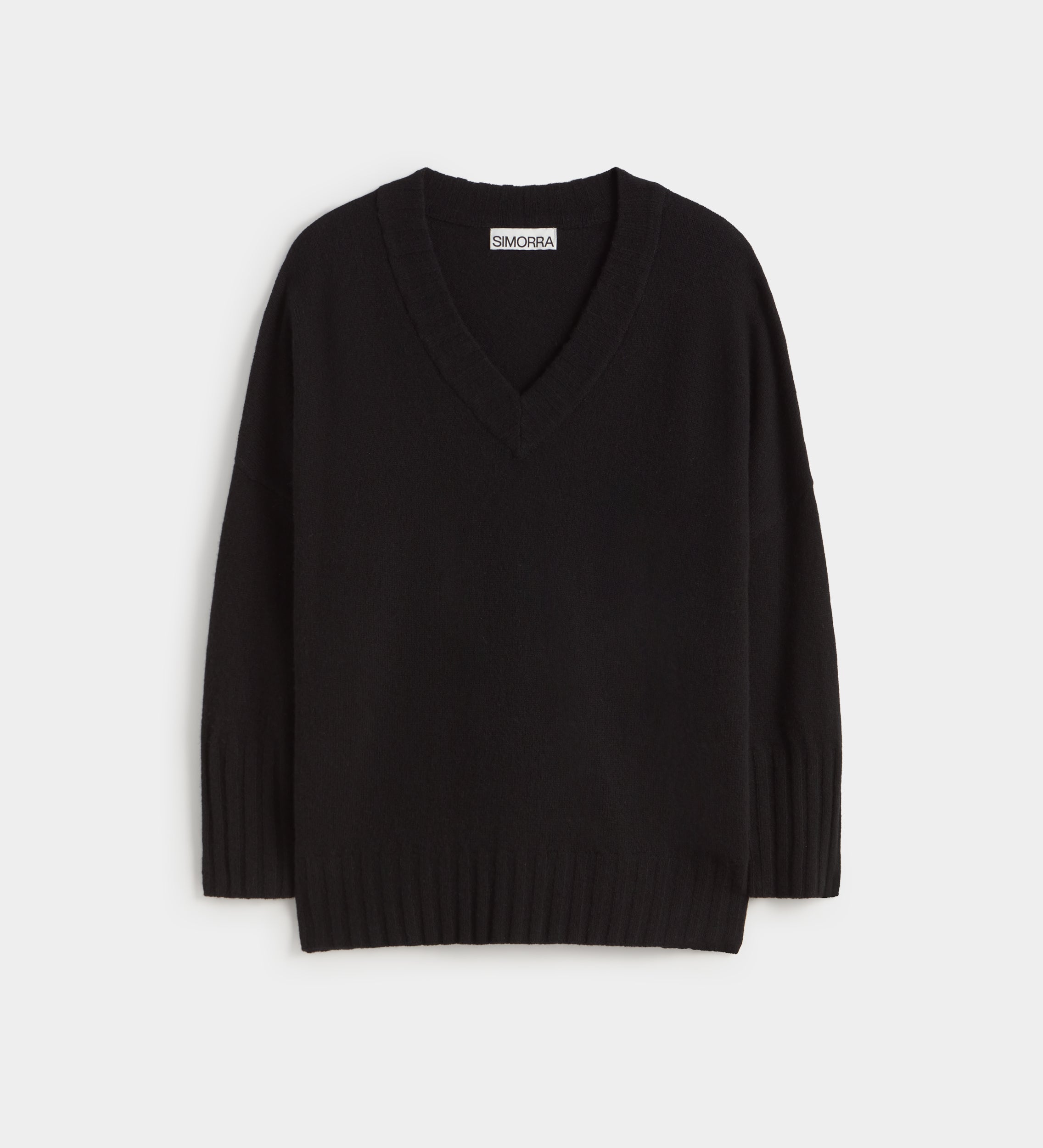 Pull ample col en V