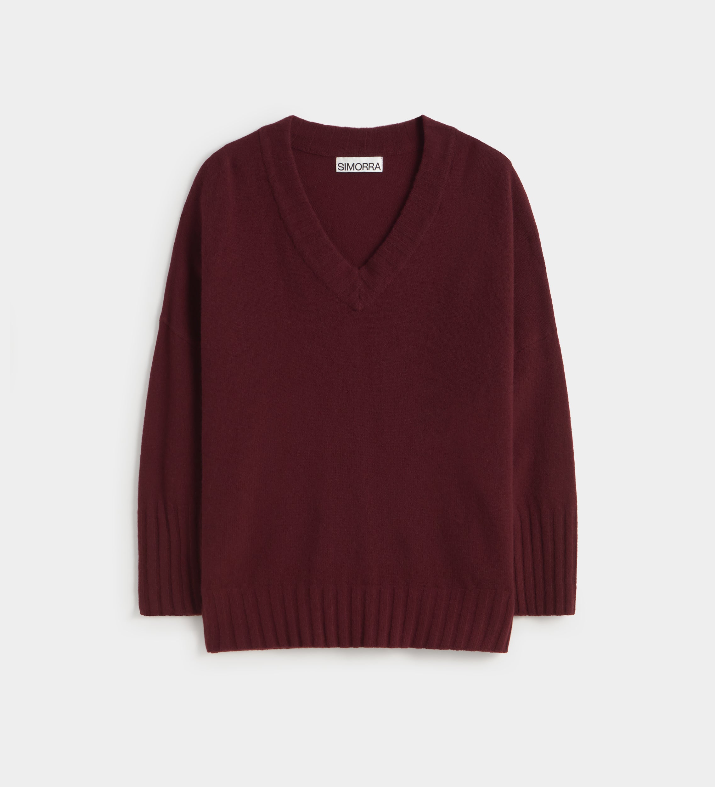 Pull ample col en V