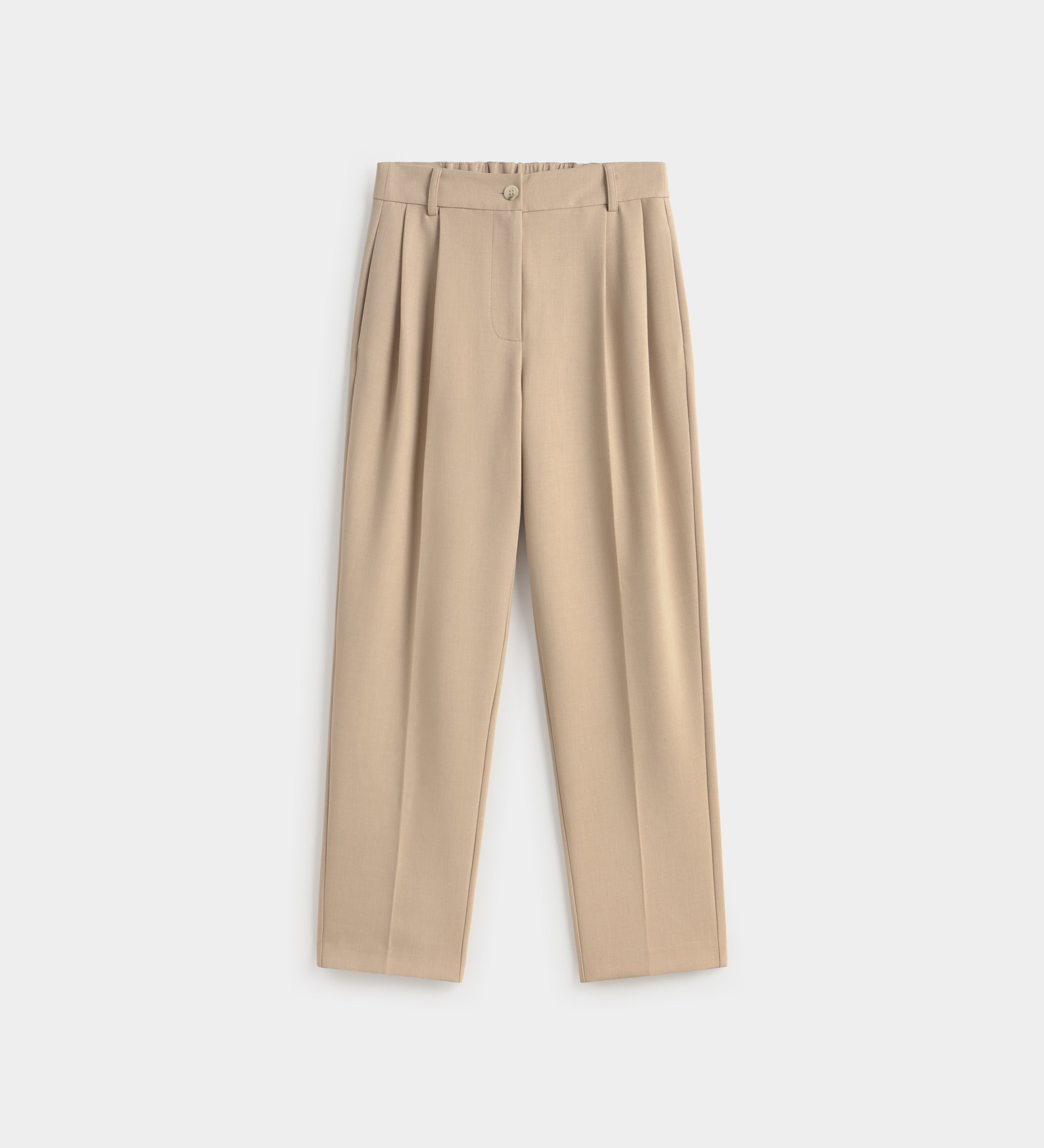 Straight trousers with darts