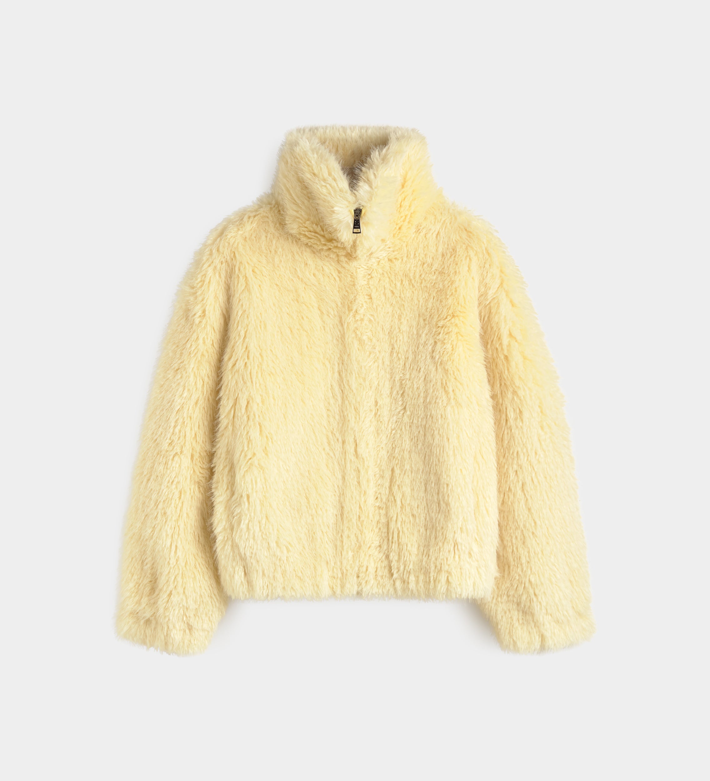 Veste courte en éco-fourrure