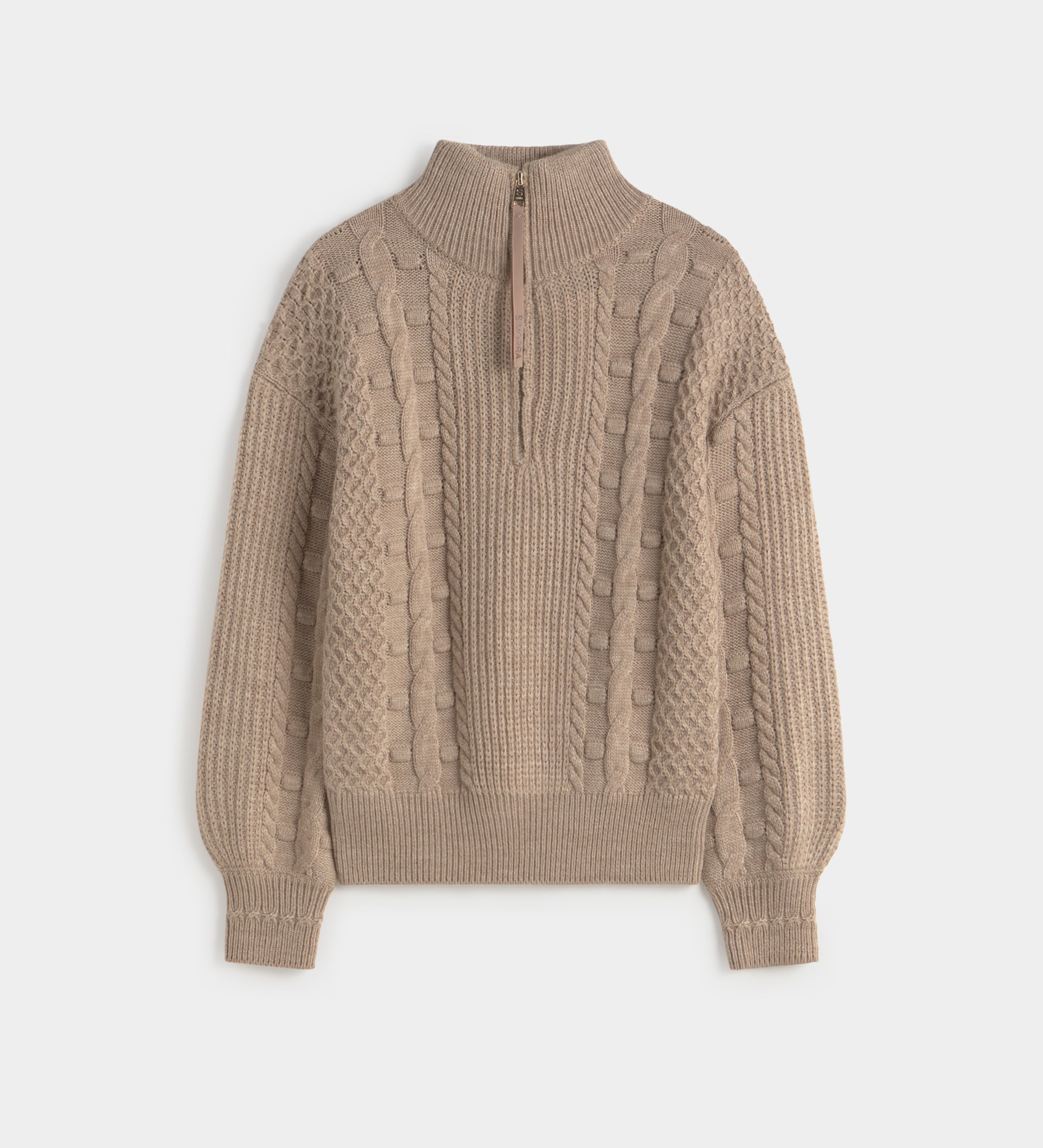 Cable-knit sweater
