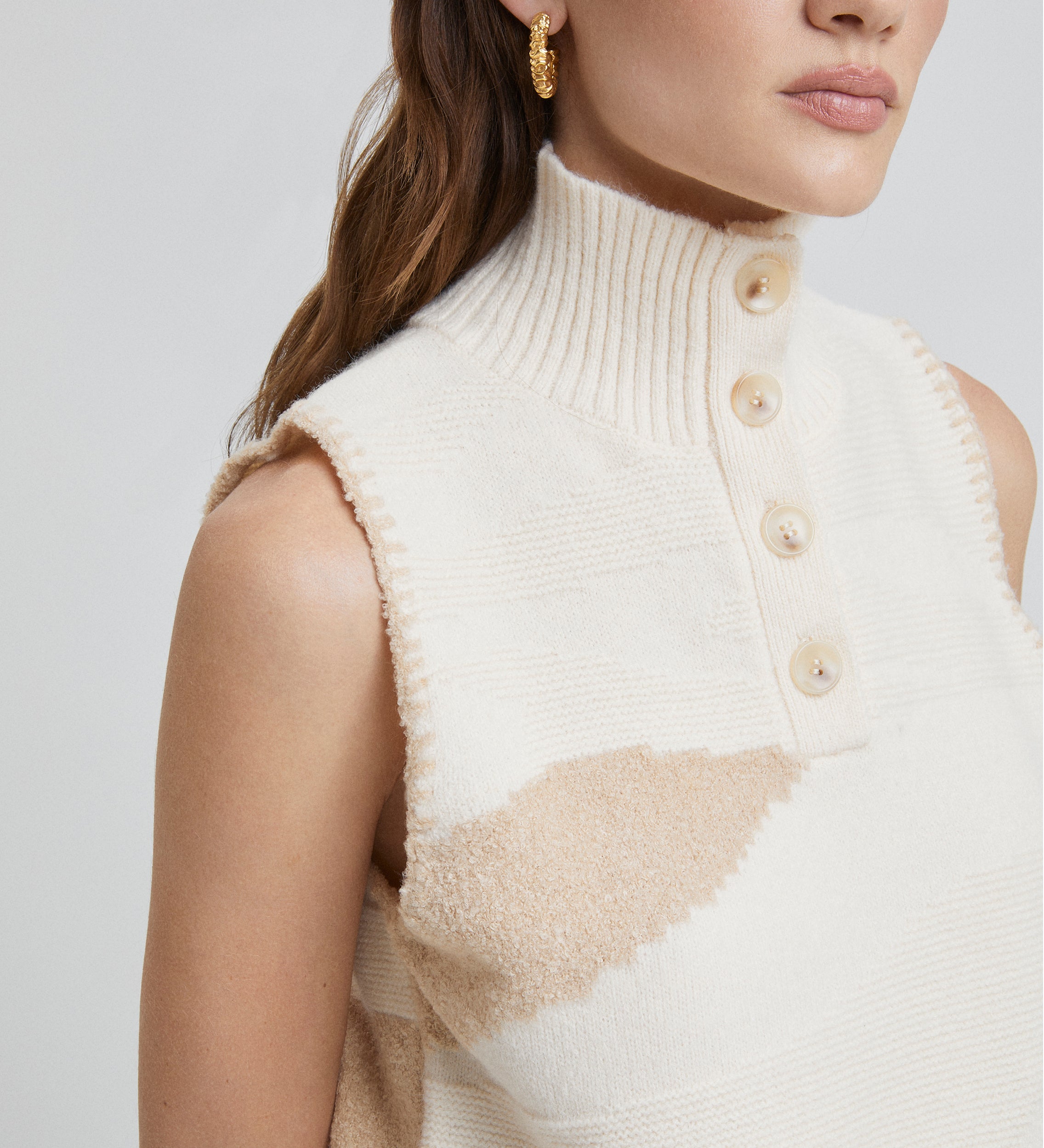 Gilet en maille jacquard