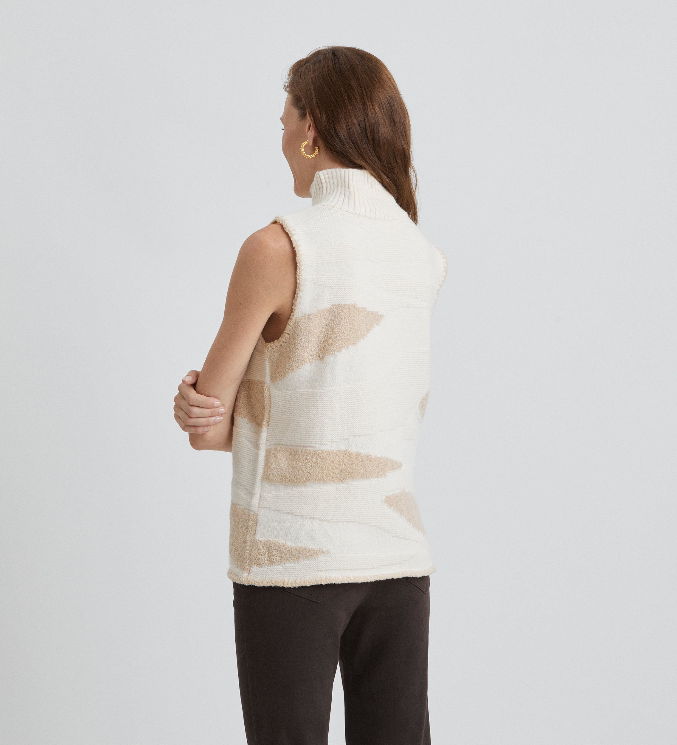 Gilet en maille jacquard