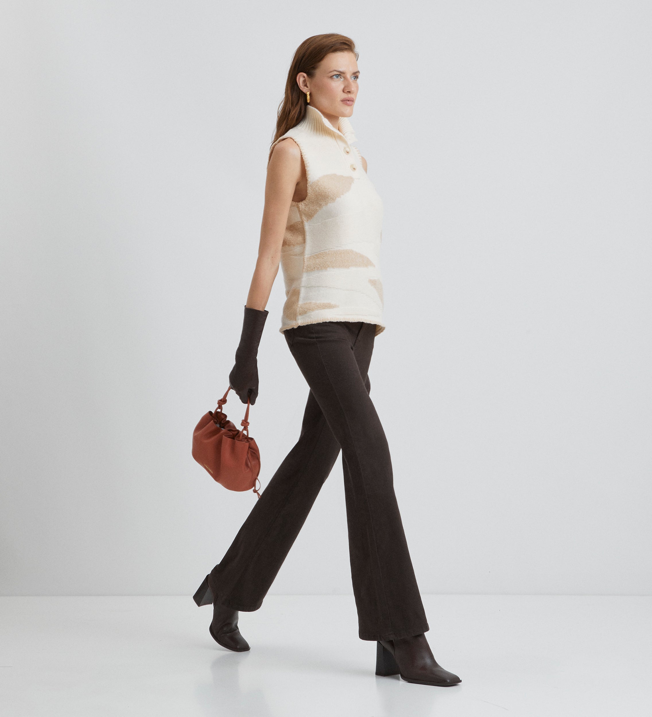 Gilet en maille jacquard