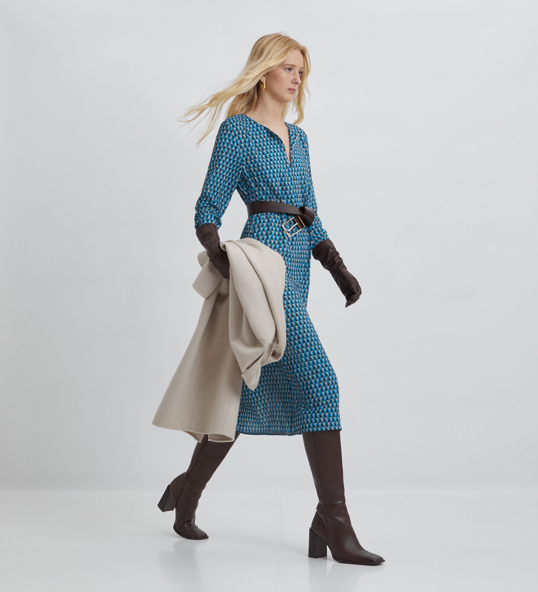 Robe à imprimé géométrique