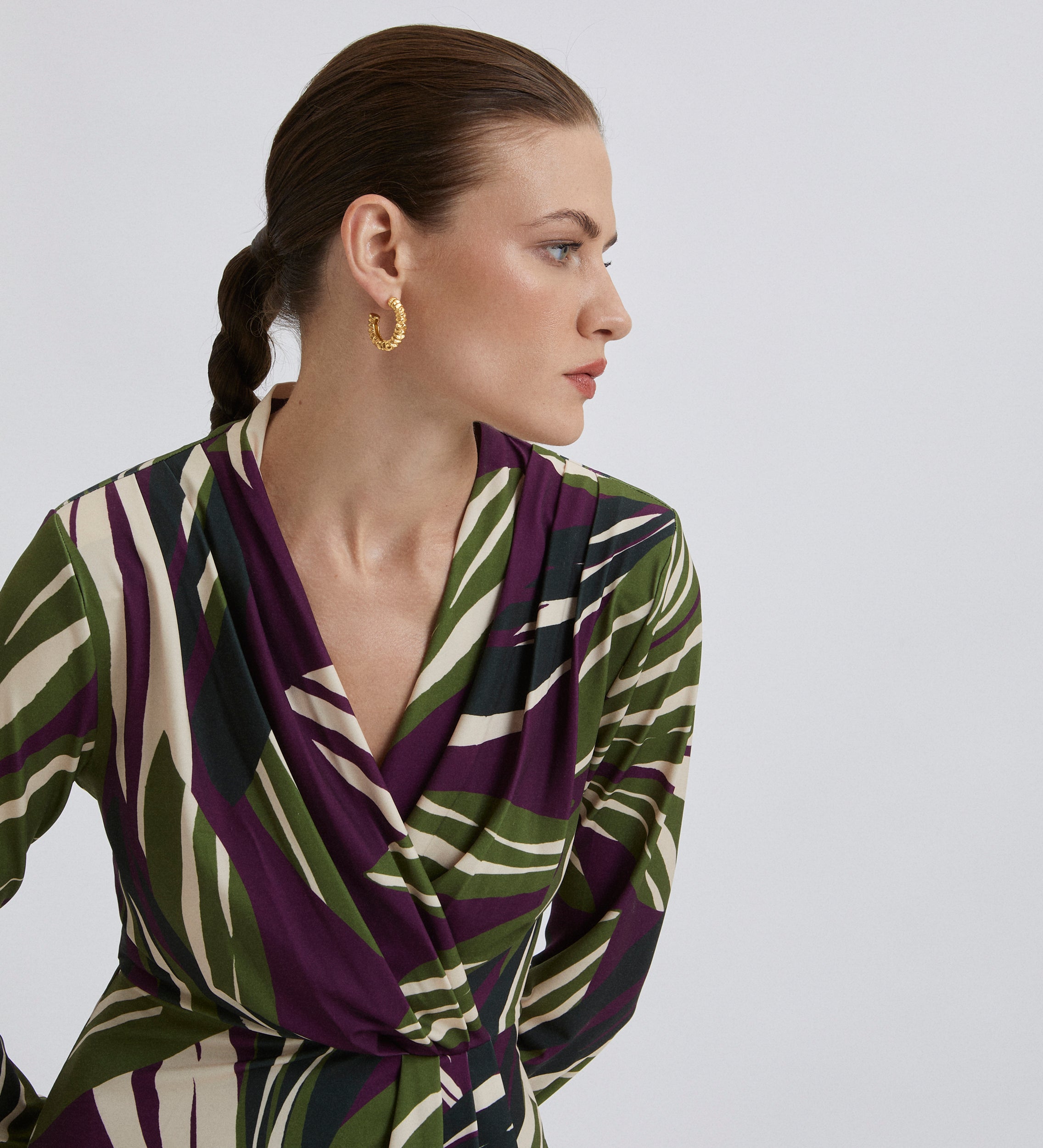 Robe longueur midi et manches