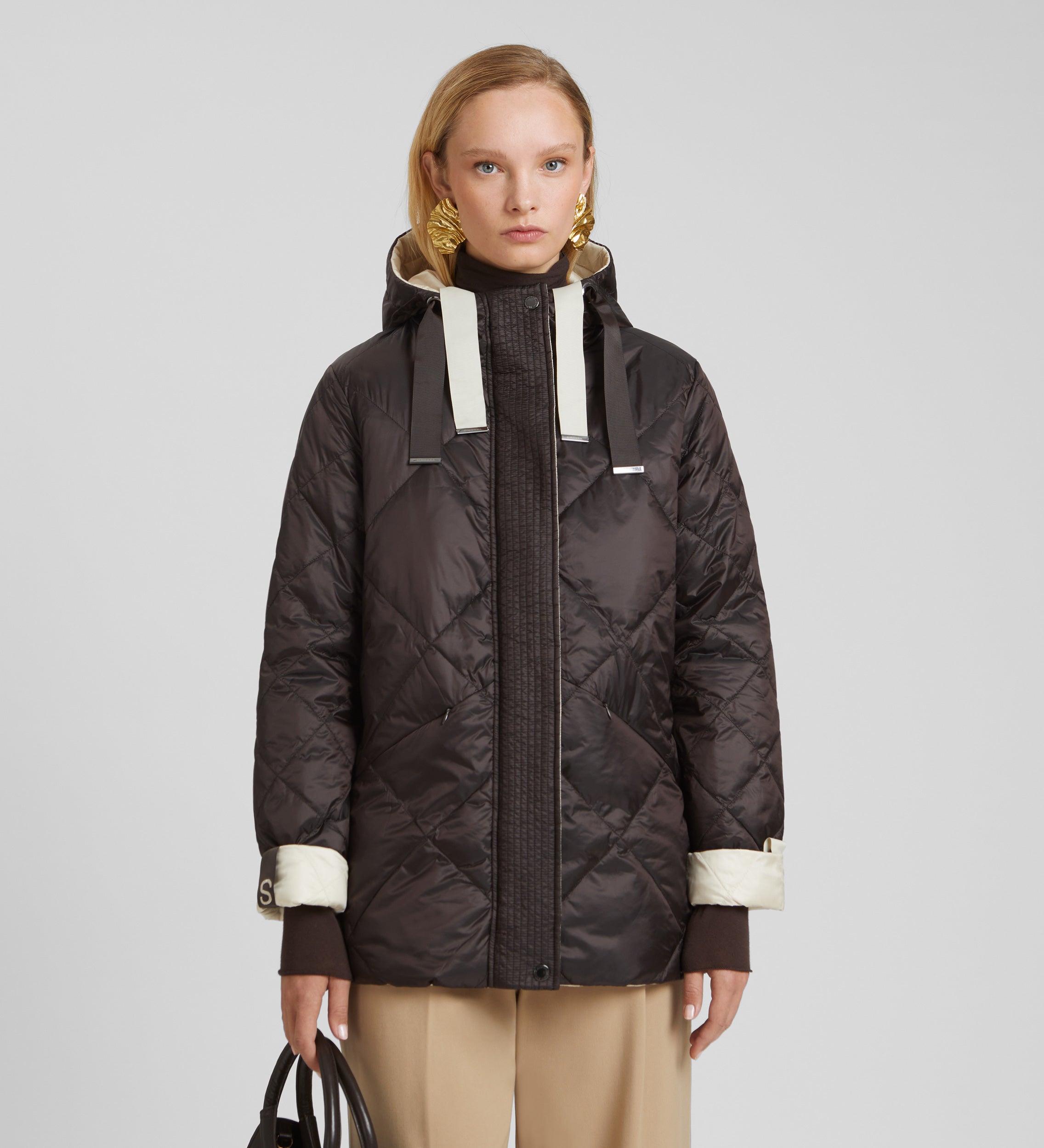 Parka courte réversible
