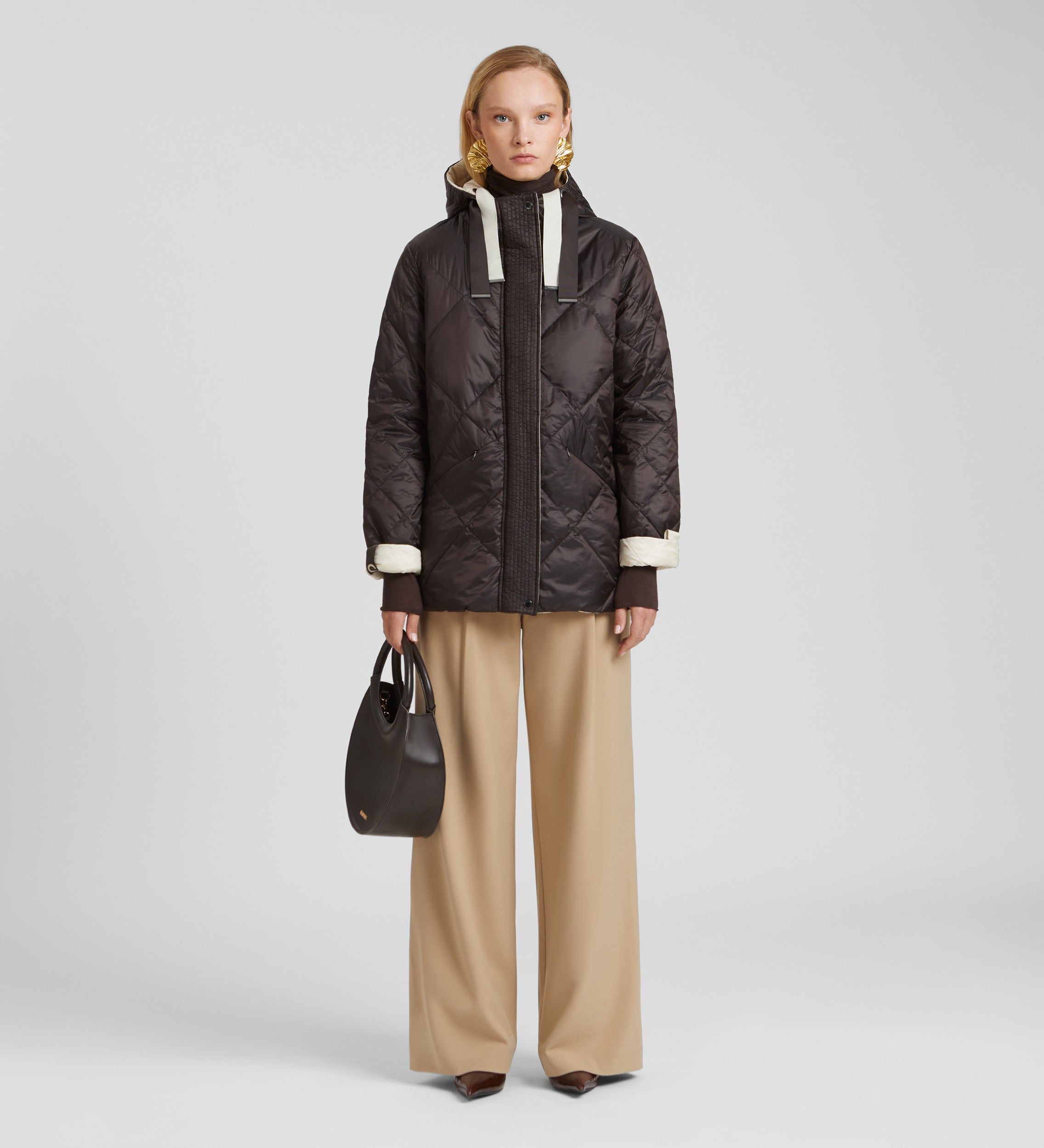 Parka courte réversible