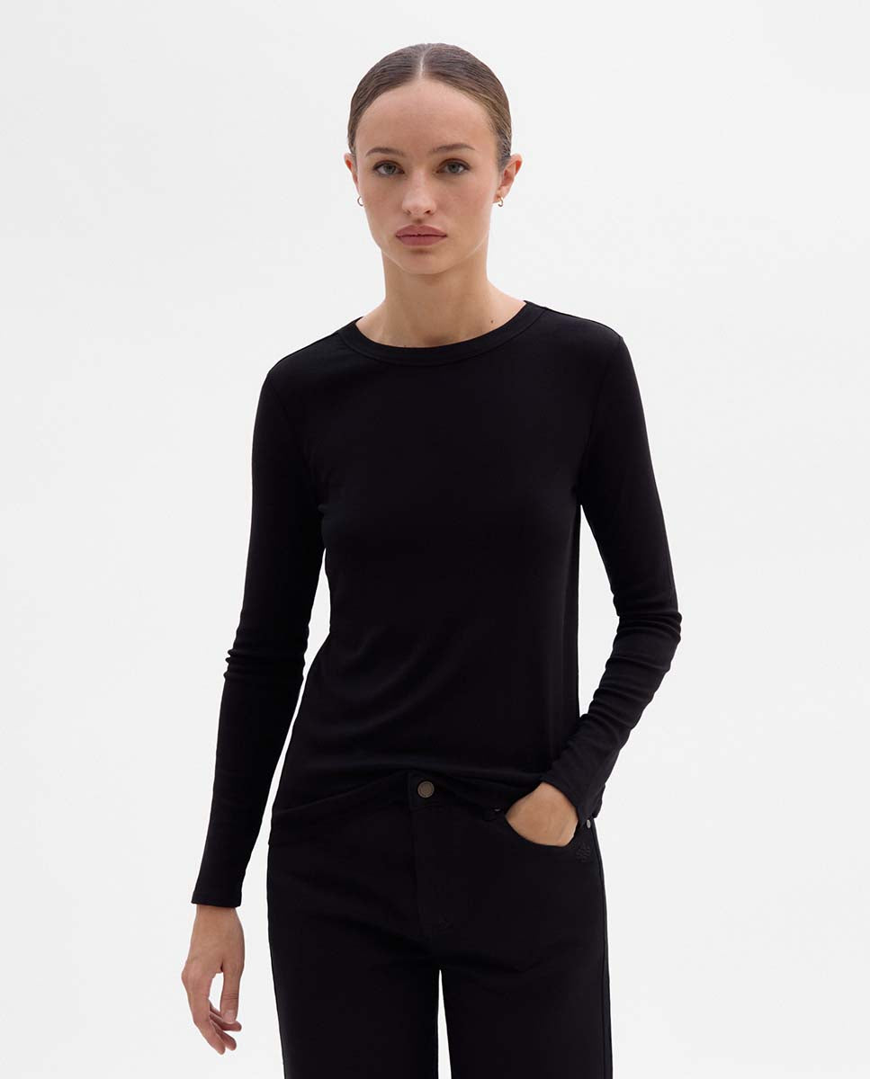 T-shirt ajusté manches longues