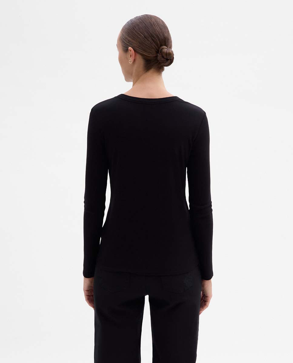 T-shirt ajusté manches longues