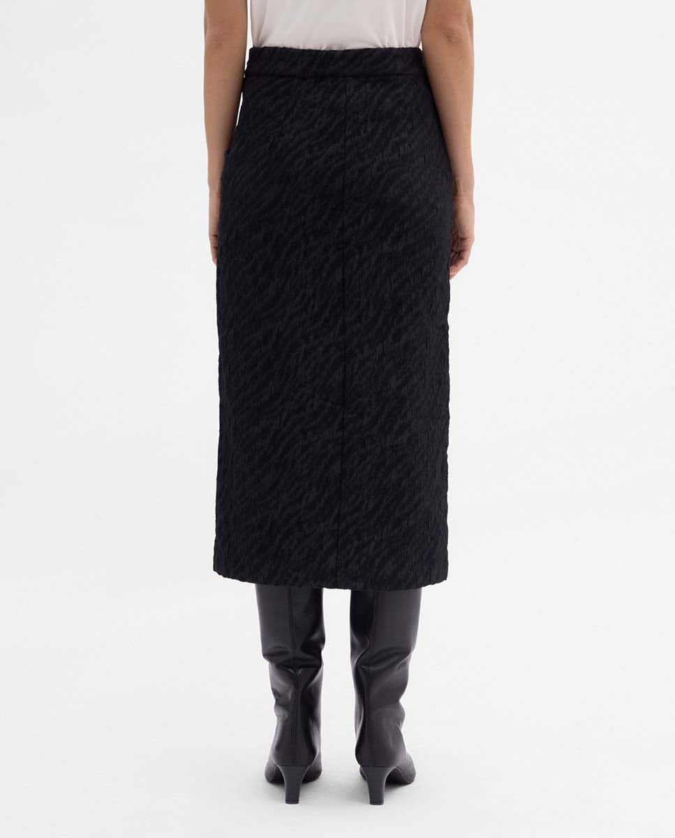 Jacquard pencil skirt