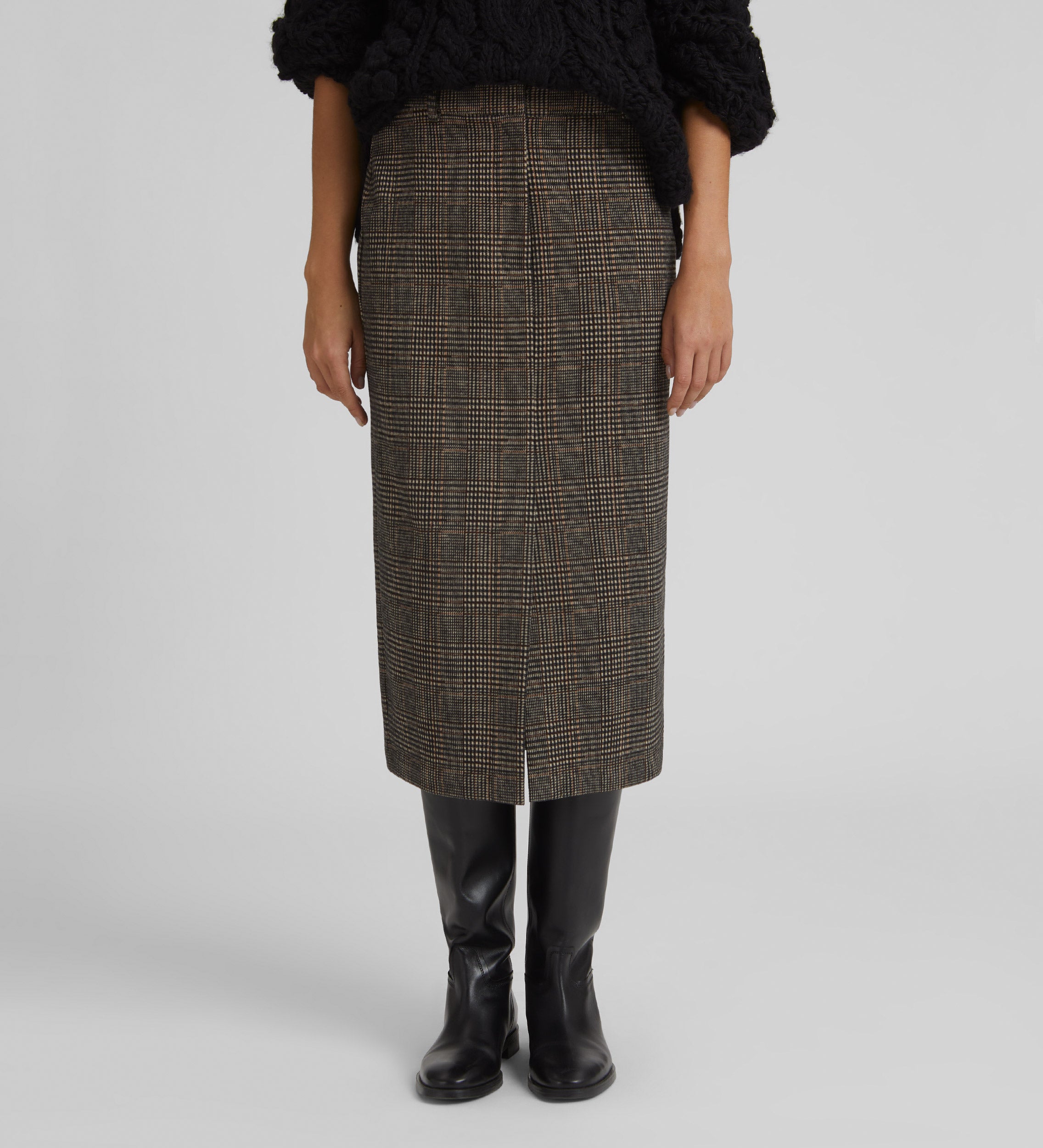 Jacquard knit skirt