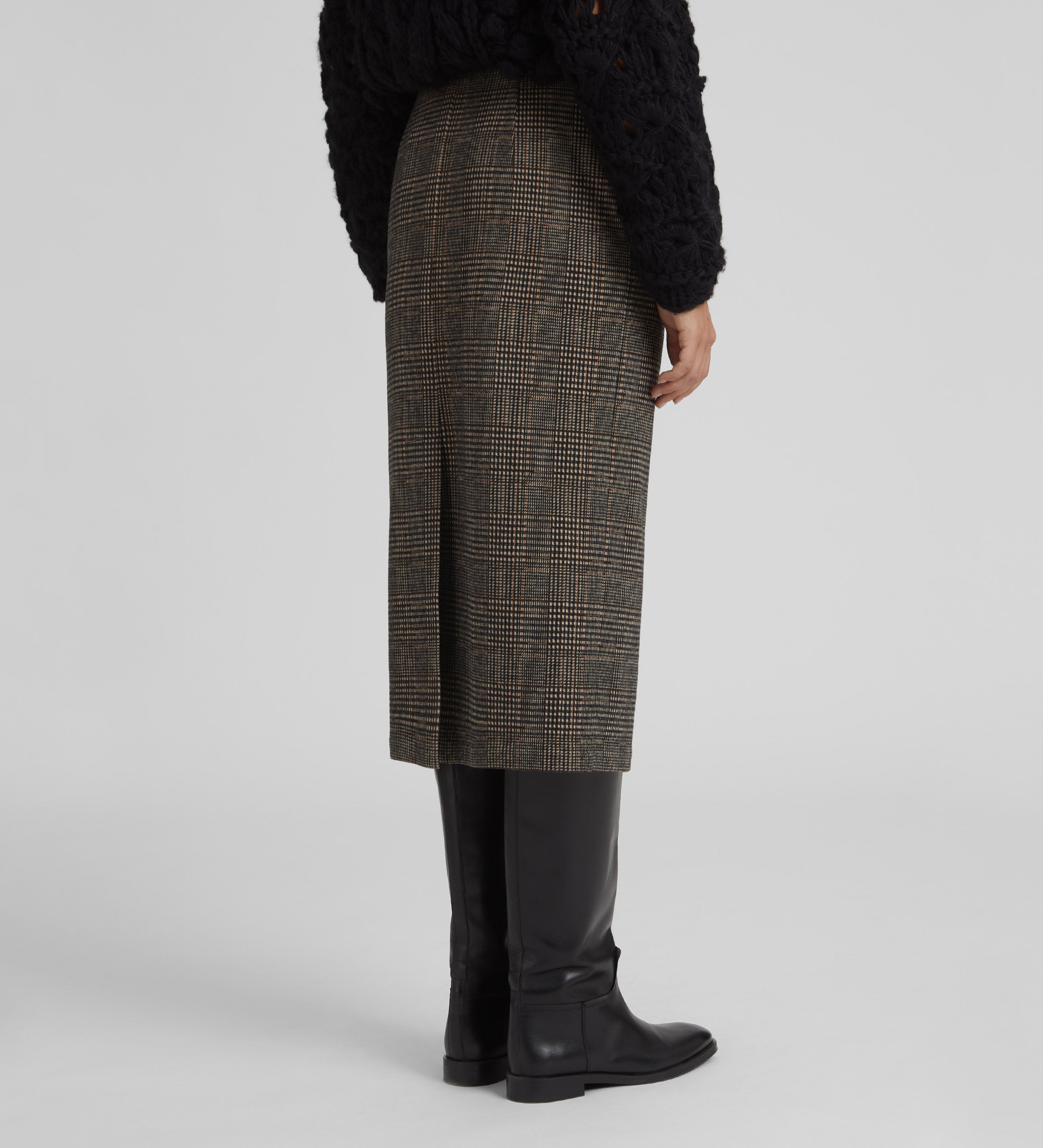 Jacquard knit skirt