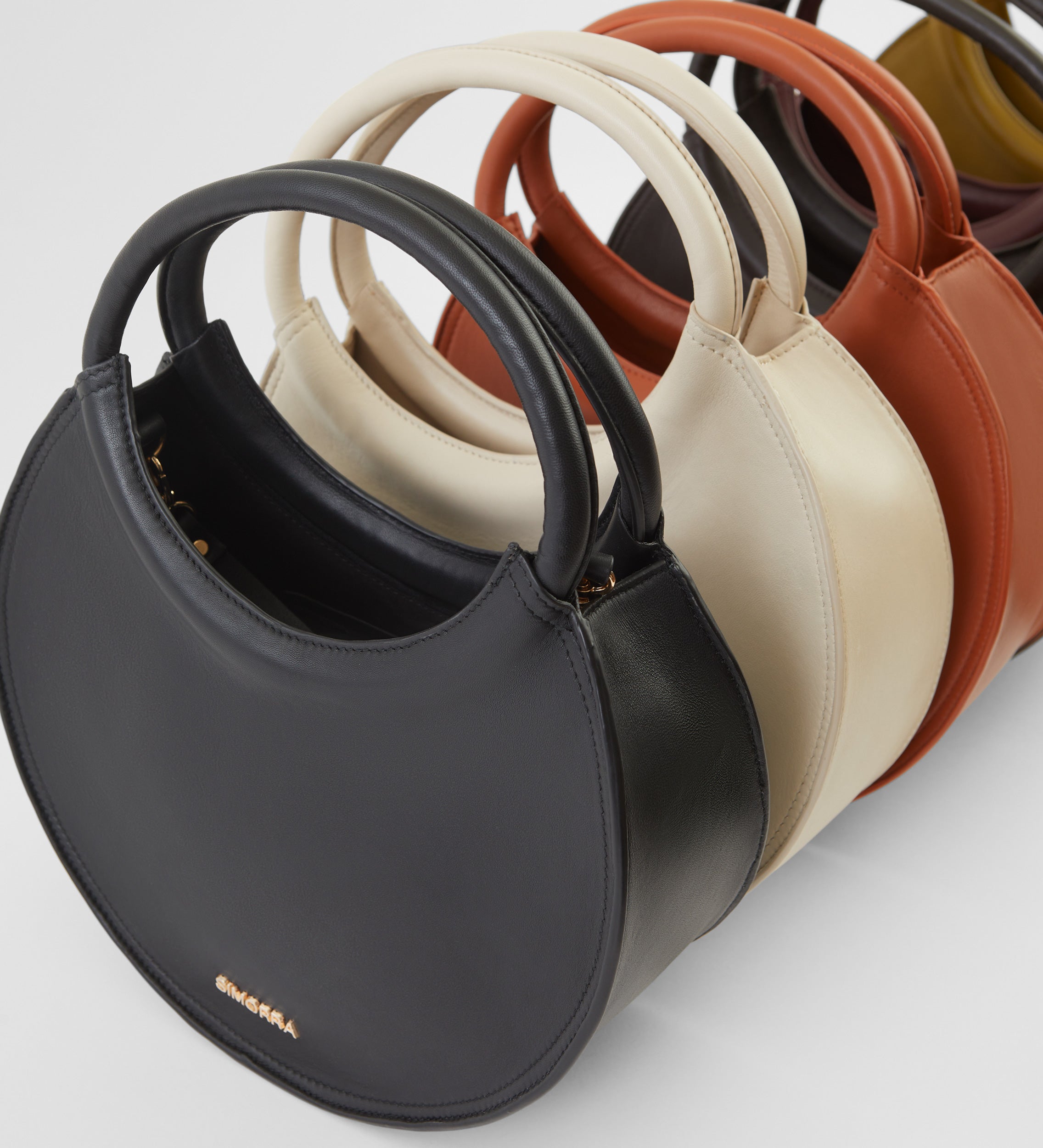 Bolso circular piel