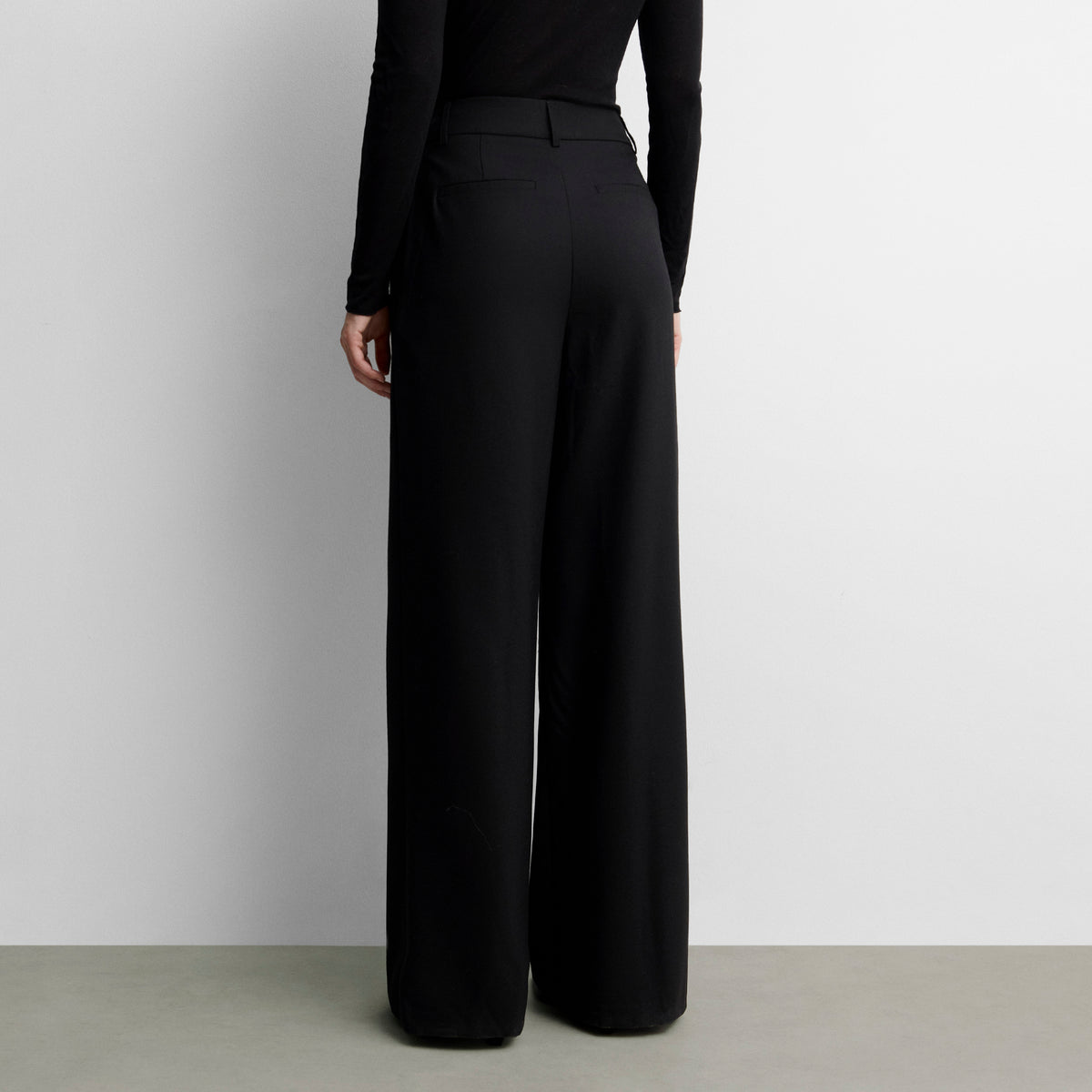 Wide pleated pants