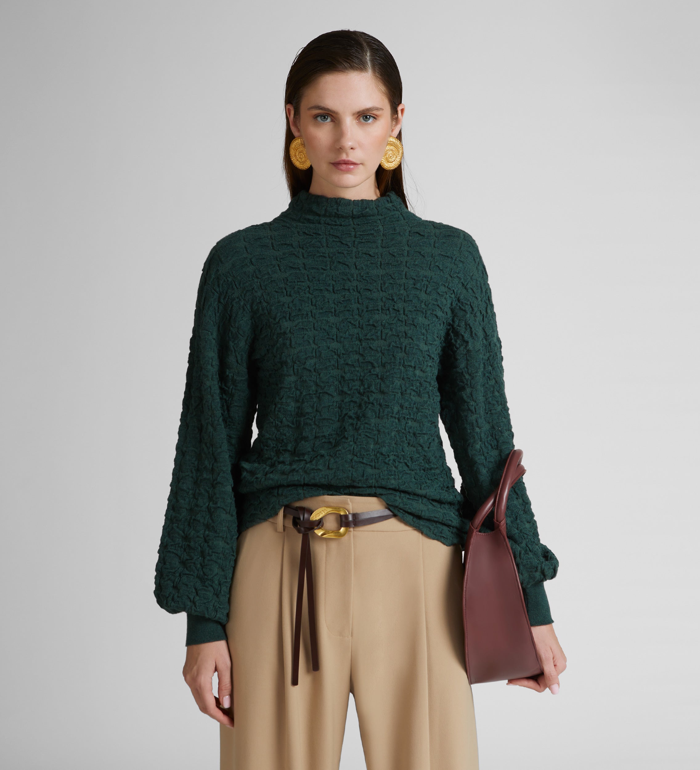 Pull texturé oversize