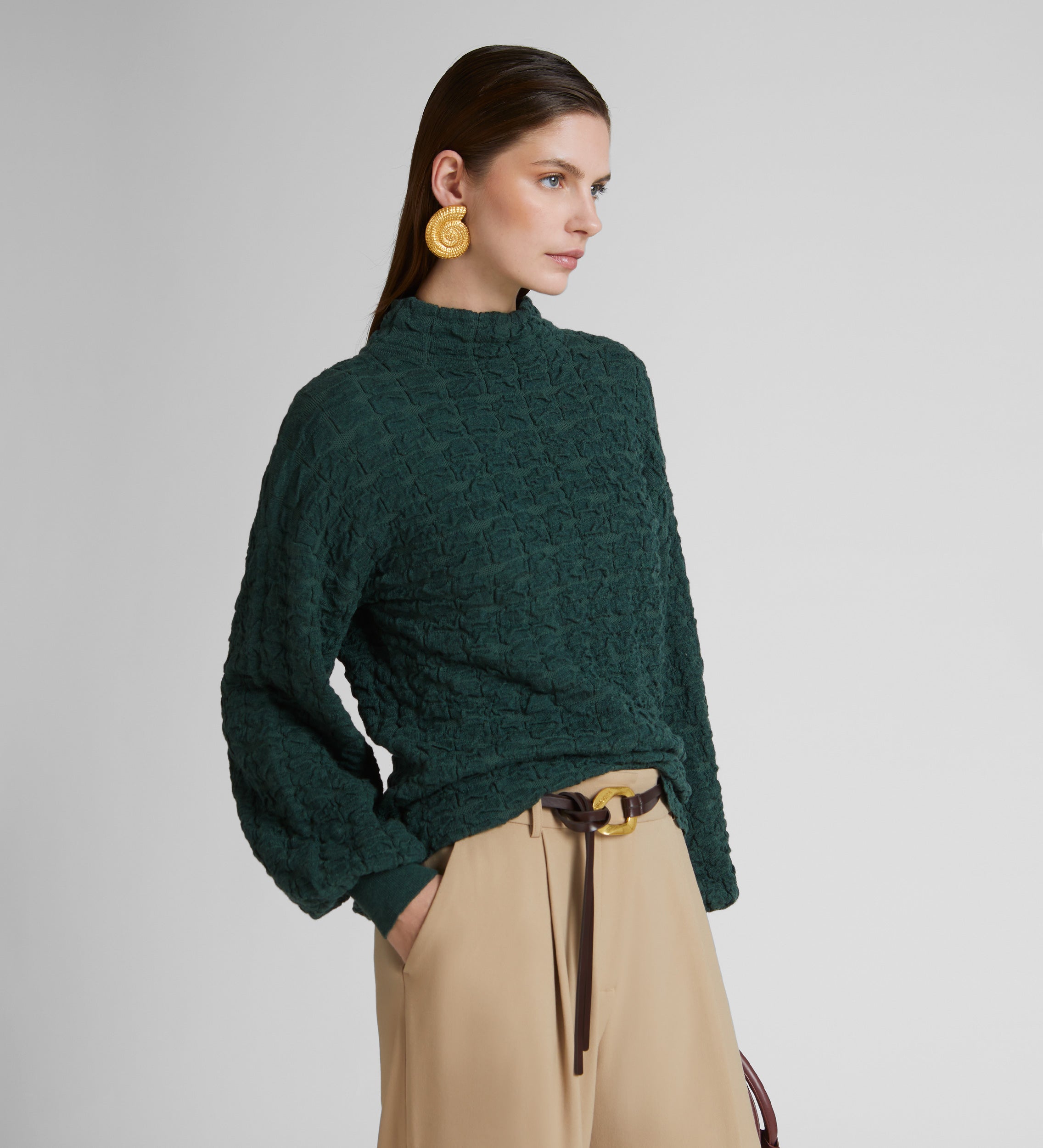 Pull texturé oversize