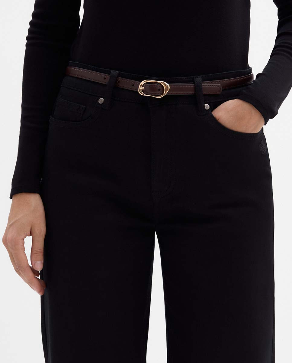 Leather belt