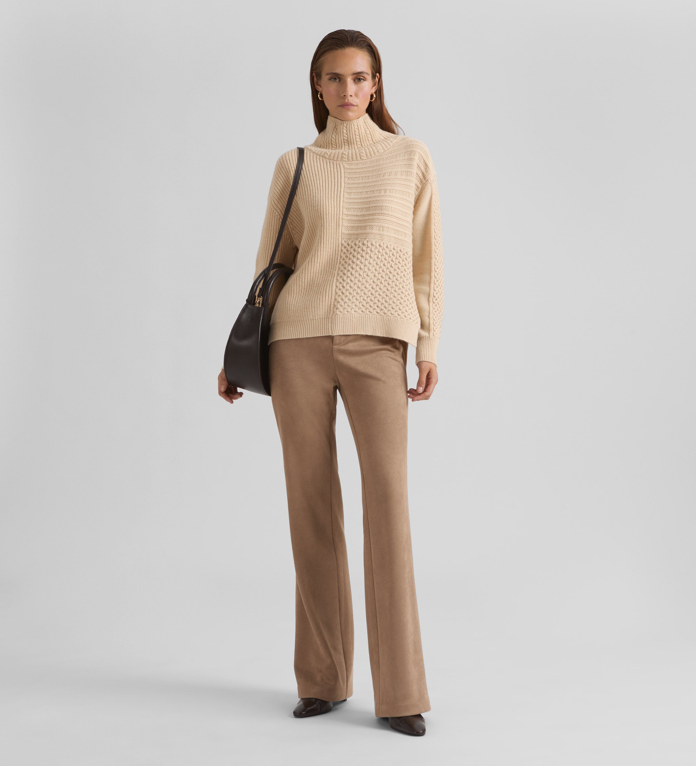 High neck sweater