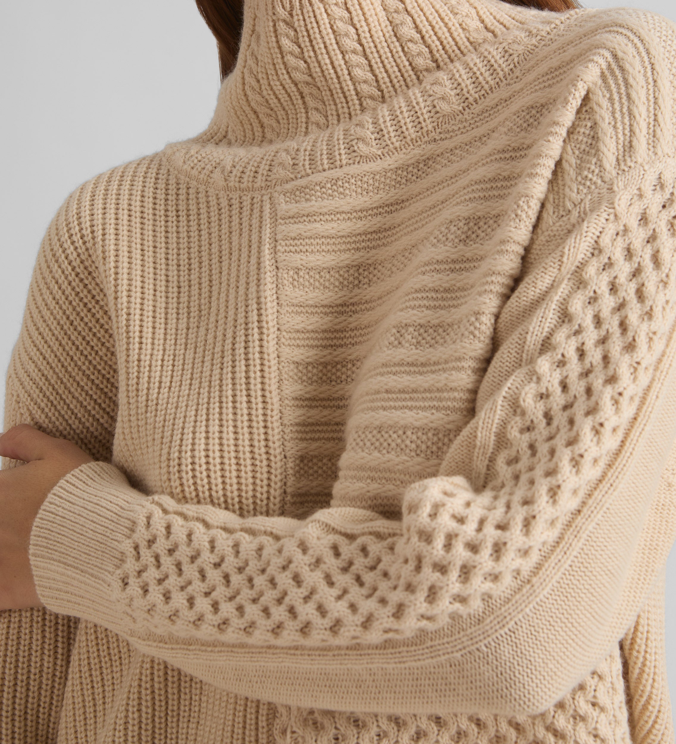High neck sweater