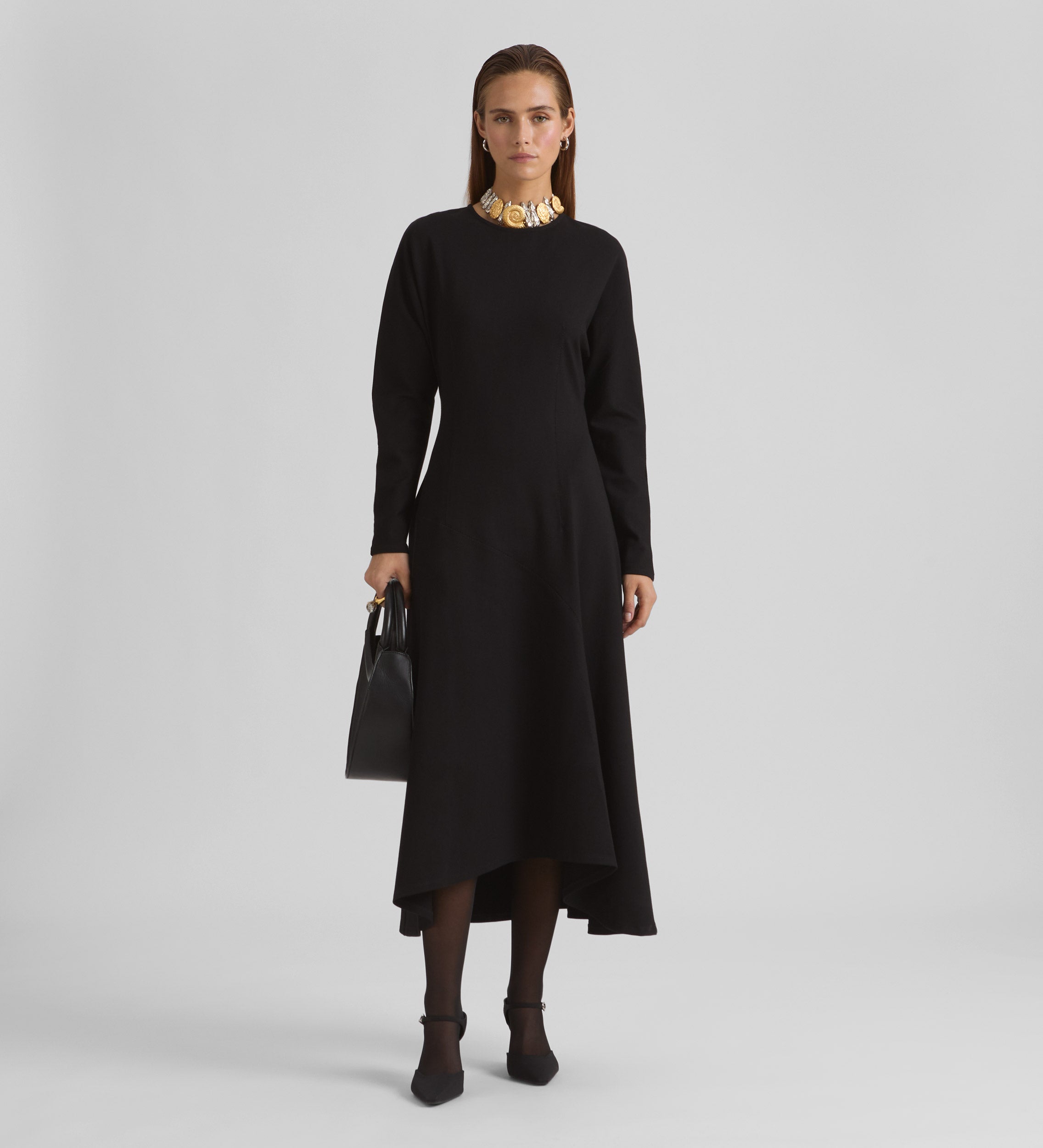 Robe midi asymétrique