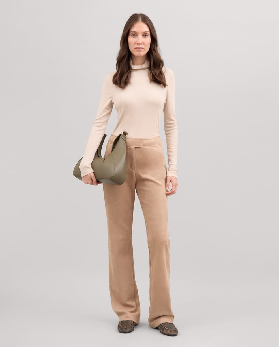 Pantalon en daim avec coutures