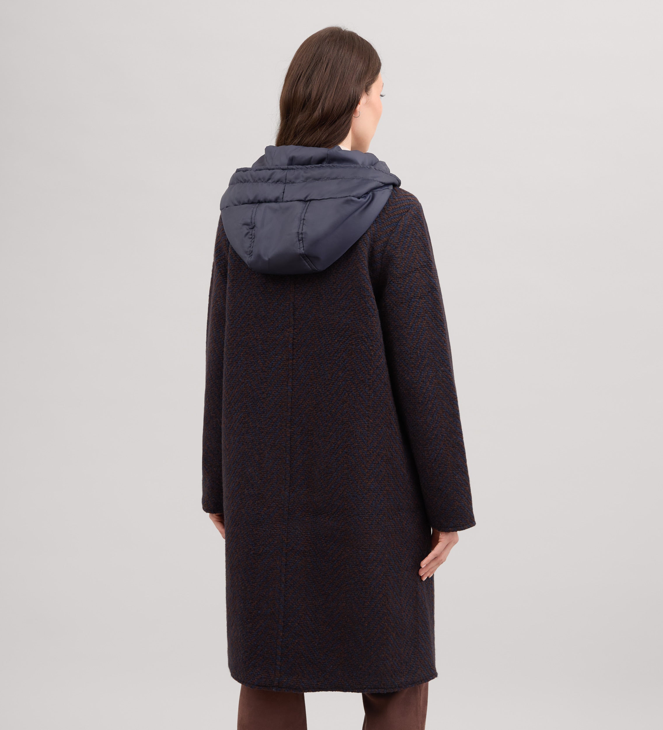 Abrigo lana reversible