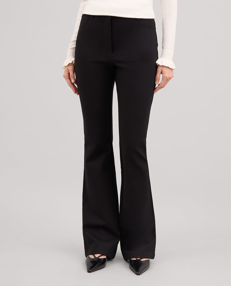 Pantalon élastique évasé