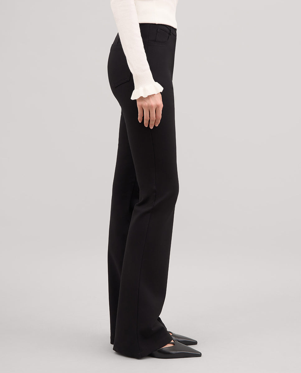 Pantalon élastique évasé