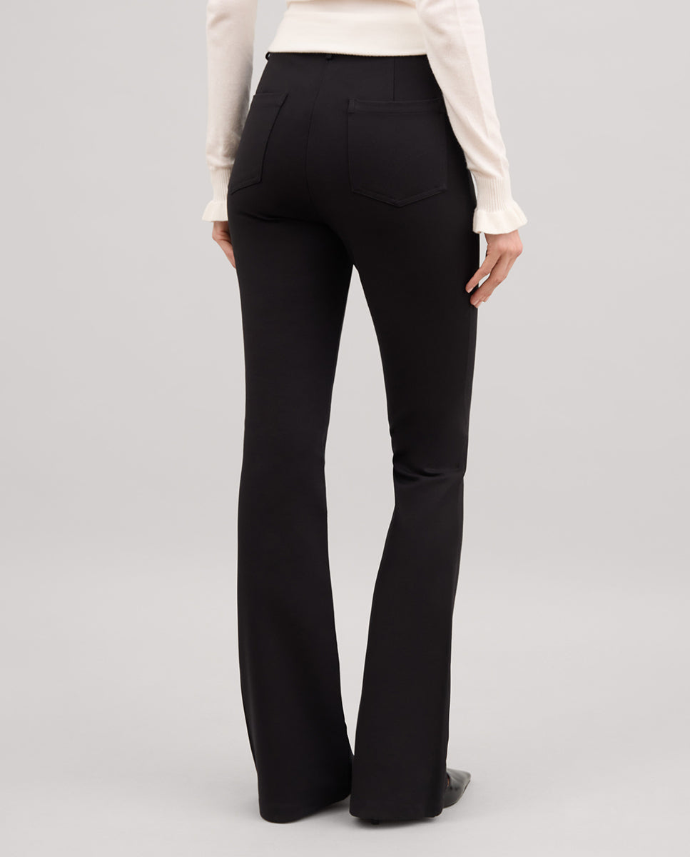 Pantalon élastique évasé