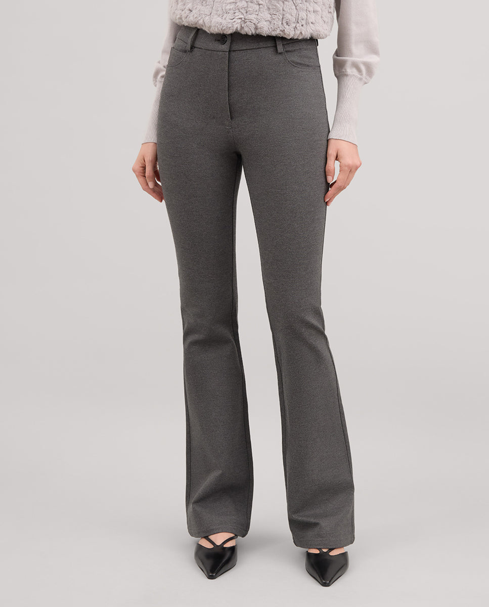 Pantalón elástico acampanado