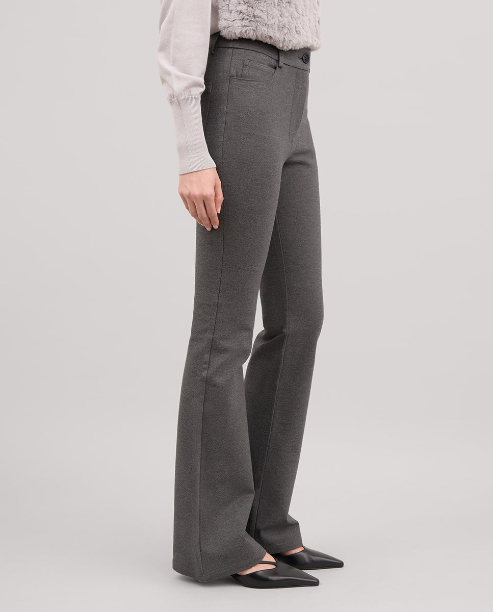 Pantalón elástico acampanado